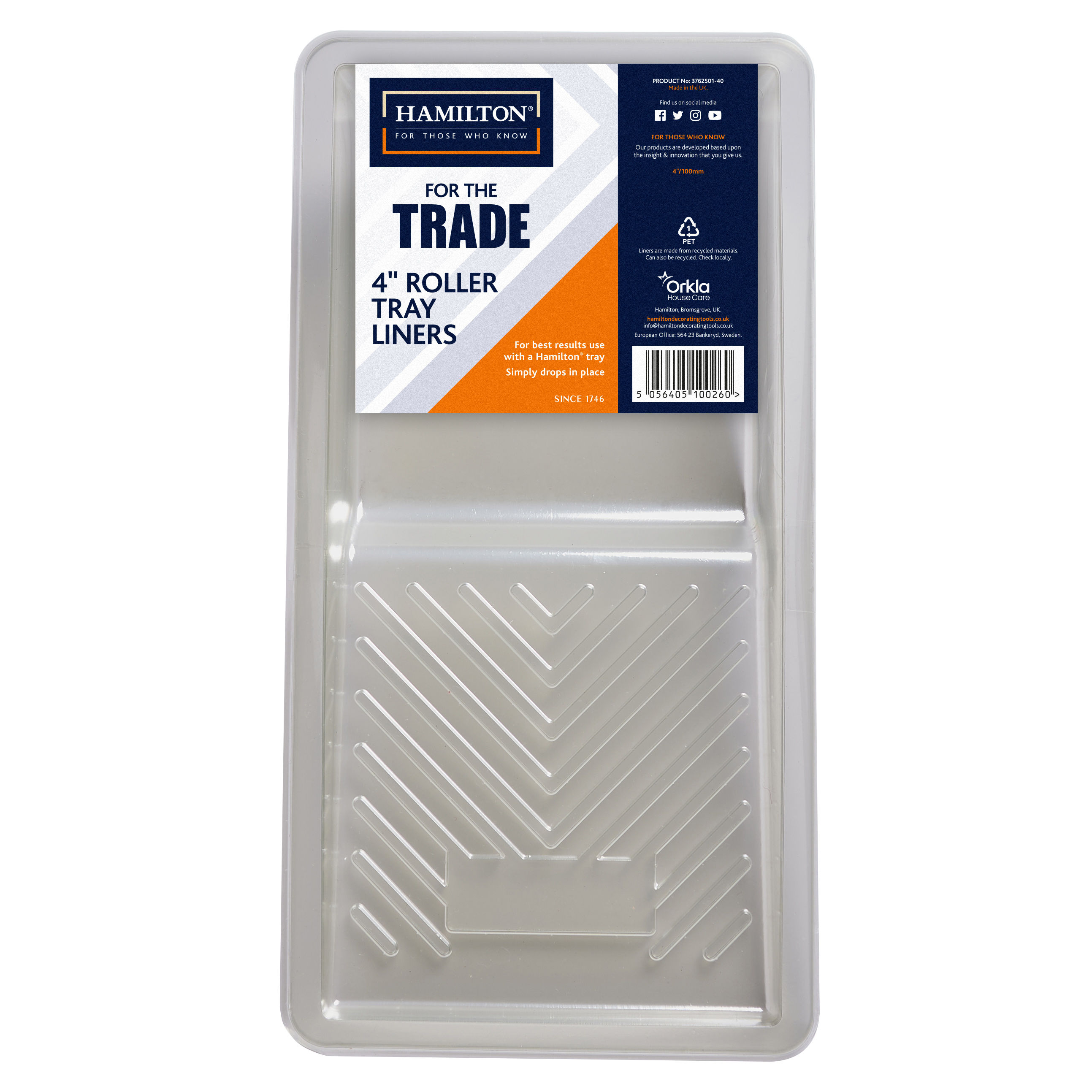 Hamilton For the Trade Standard Paint Roller Tray Liners (5 Pack) 4"