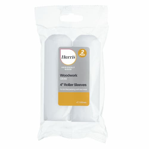 Harris Seriously Good Woodwork Gloss Roller Sleeves (2 Pack) 4" - 102022000