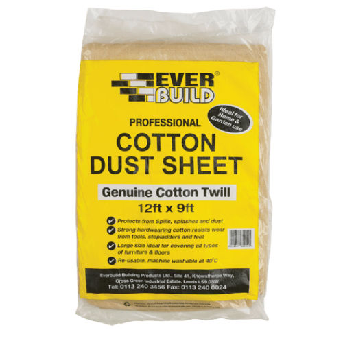 Everbuild Cotton Dust Sheet 12' x 9'