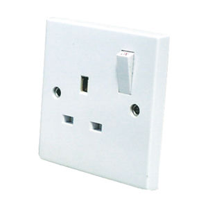 Jegs Flush Switched Socket 1 Gang - PPJ071T