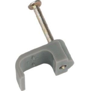 Twin and Earth Cable Clips (10 Pack) Grey 1.5mm - PPJ156GY