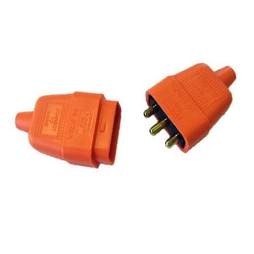 Orange 3 Pin Connector