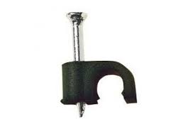 Coaxial Cable Clips (10 Pack) Black 7mm - PPJ154BK
