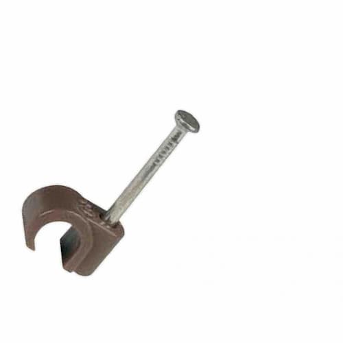 Jegs Coax Clips (10 Pack) Brown 7mm - PPJ154BR