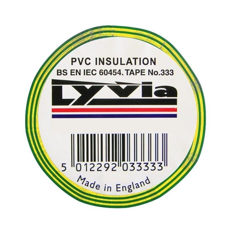 PVC Insulation Tape Green/Yellow