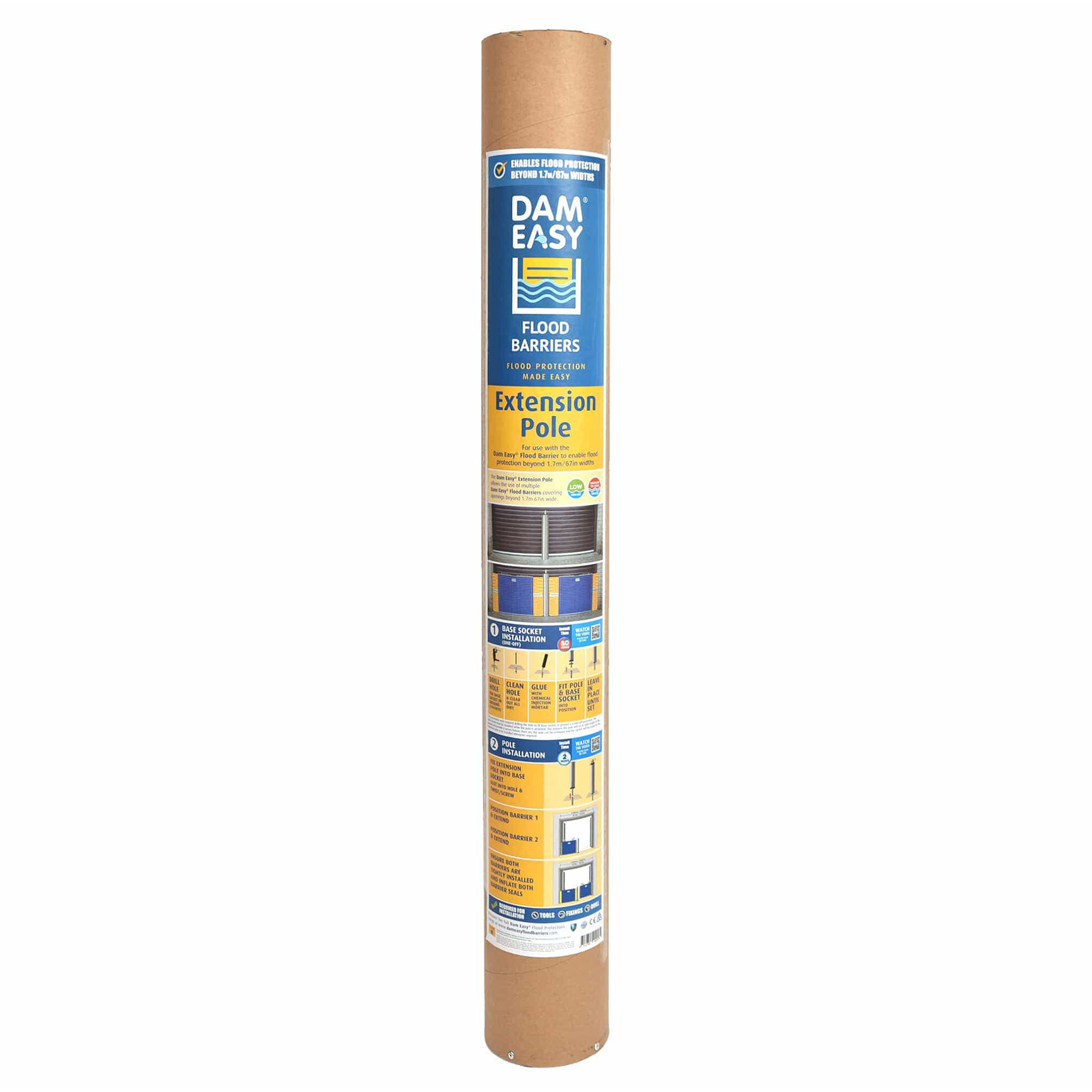 Dam Easy Extension Pole for Connecting Flood Barrier Gates