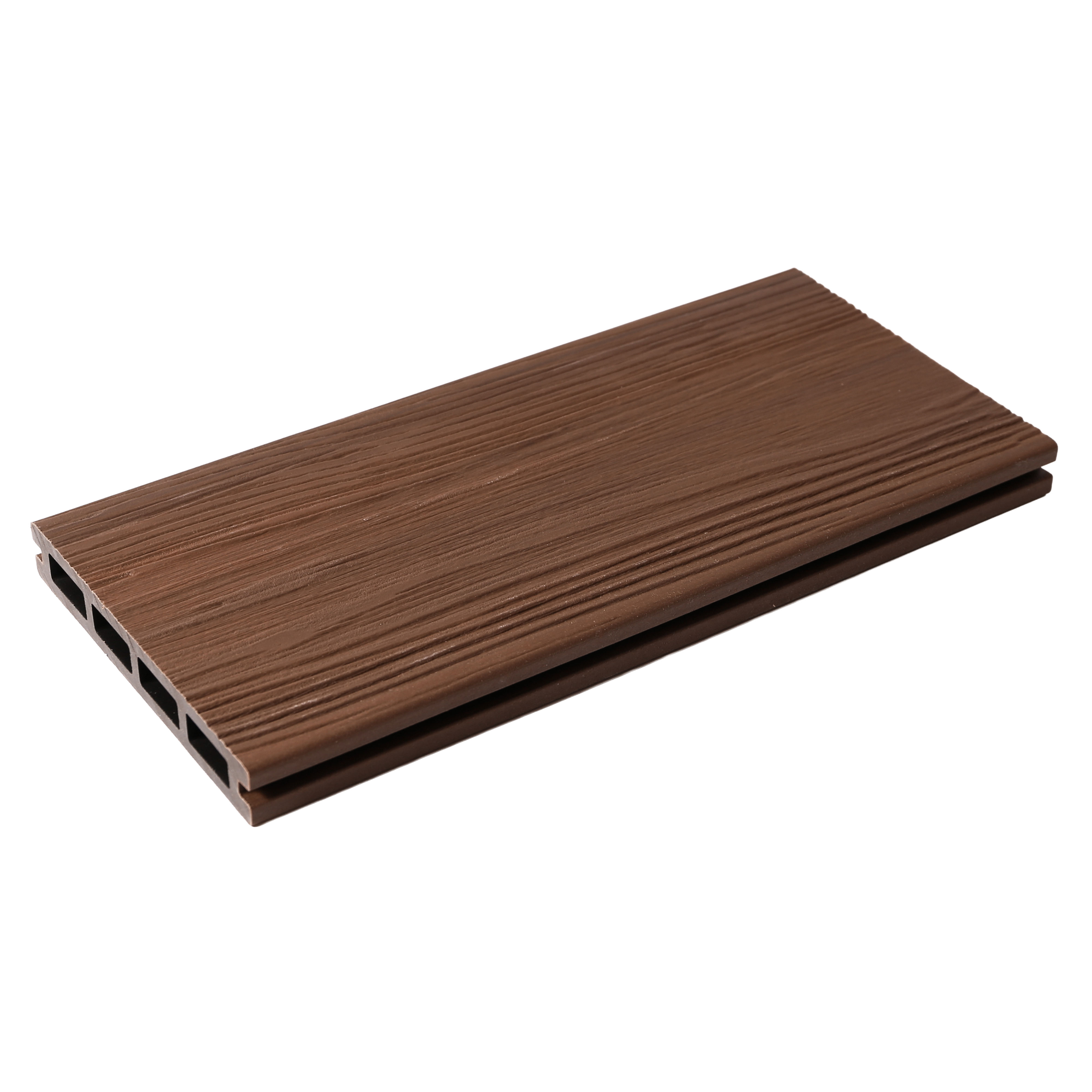JT Atkinson Majestic Classic Capped Composite Decking Board Burnt Chestnut 22mm x 140mm x 3.66m