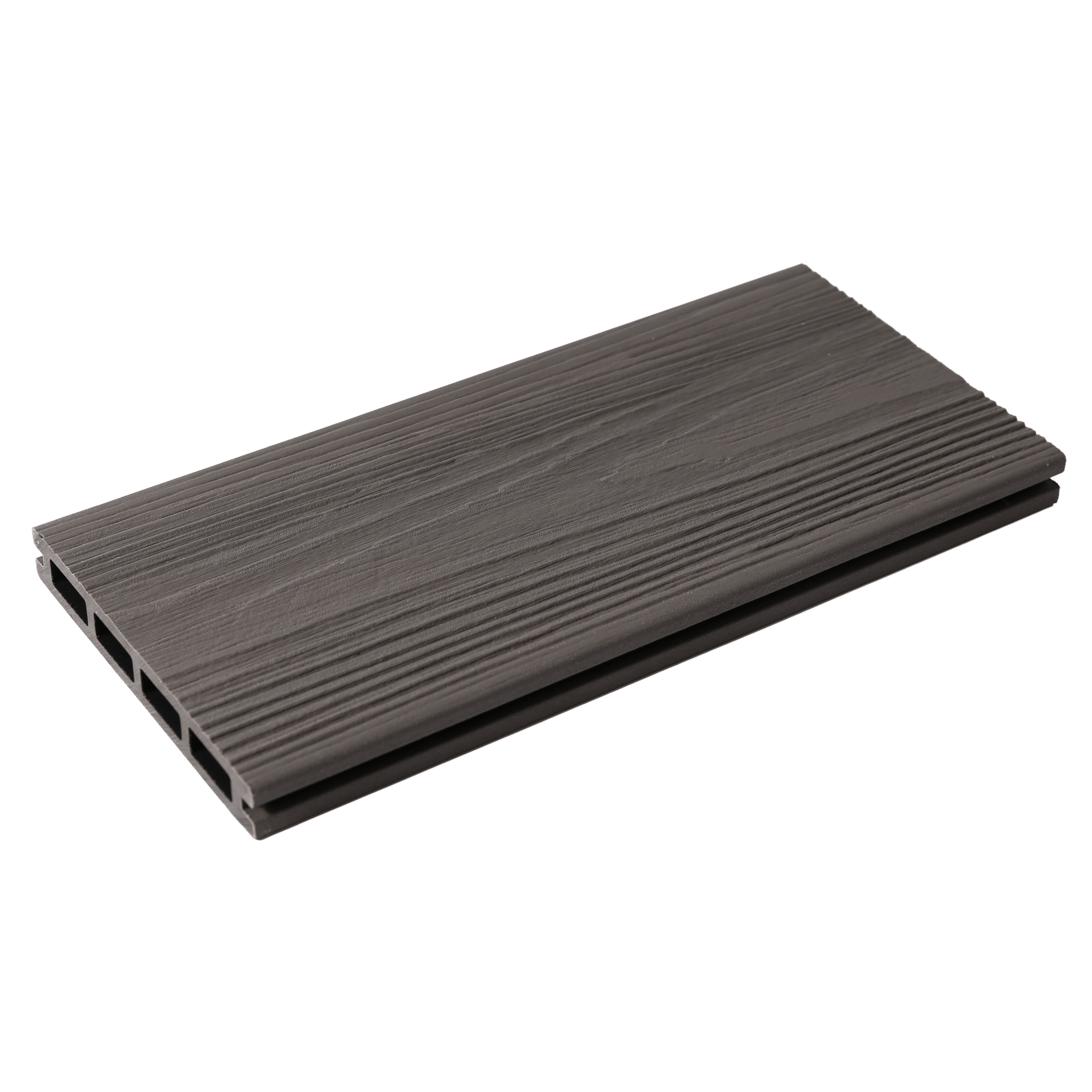 JT Atkinson Majestic Classic Capped Composite Decking Board Slate Grey 22mm x 140mm x 3.66m