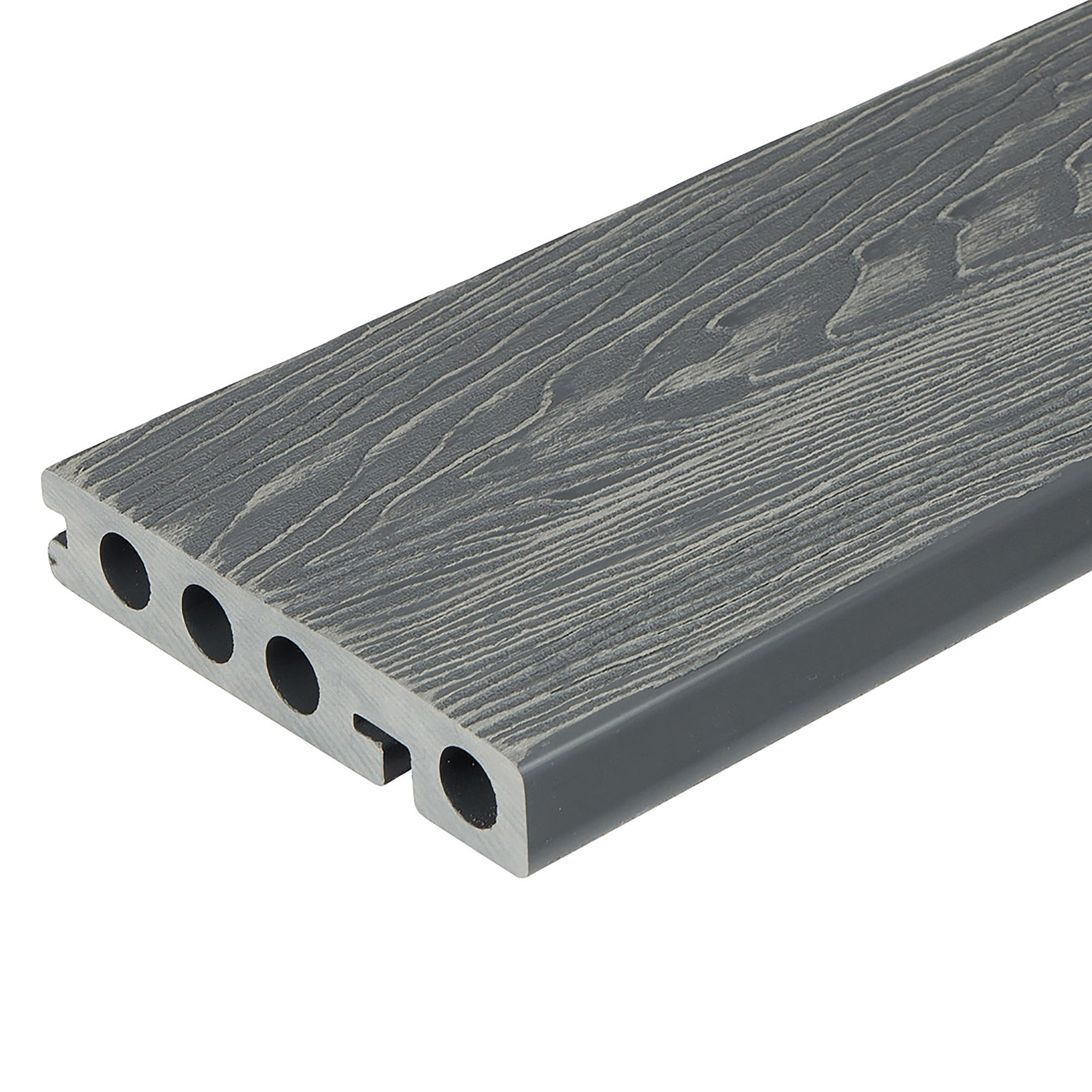 Gronodec Premier Composite Noseboard Deck Edging Board Silver 136mm x 25mm x 3.66m