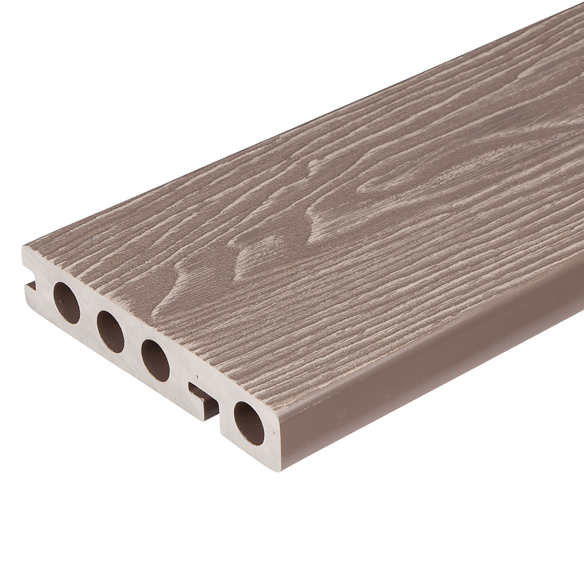 Gronodec Premier Composite Noseboard Deck Edging Board Mocha 136mm x 25mm x 3.66m