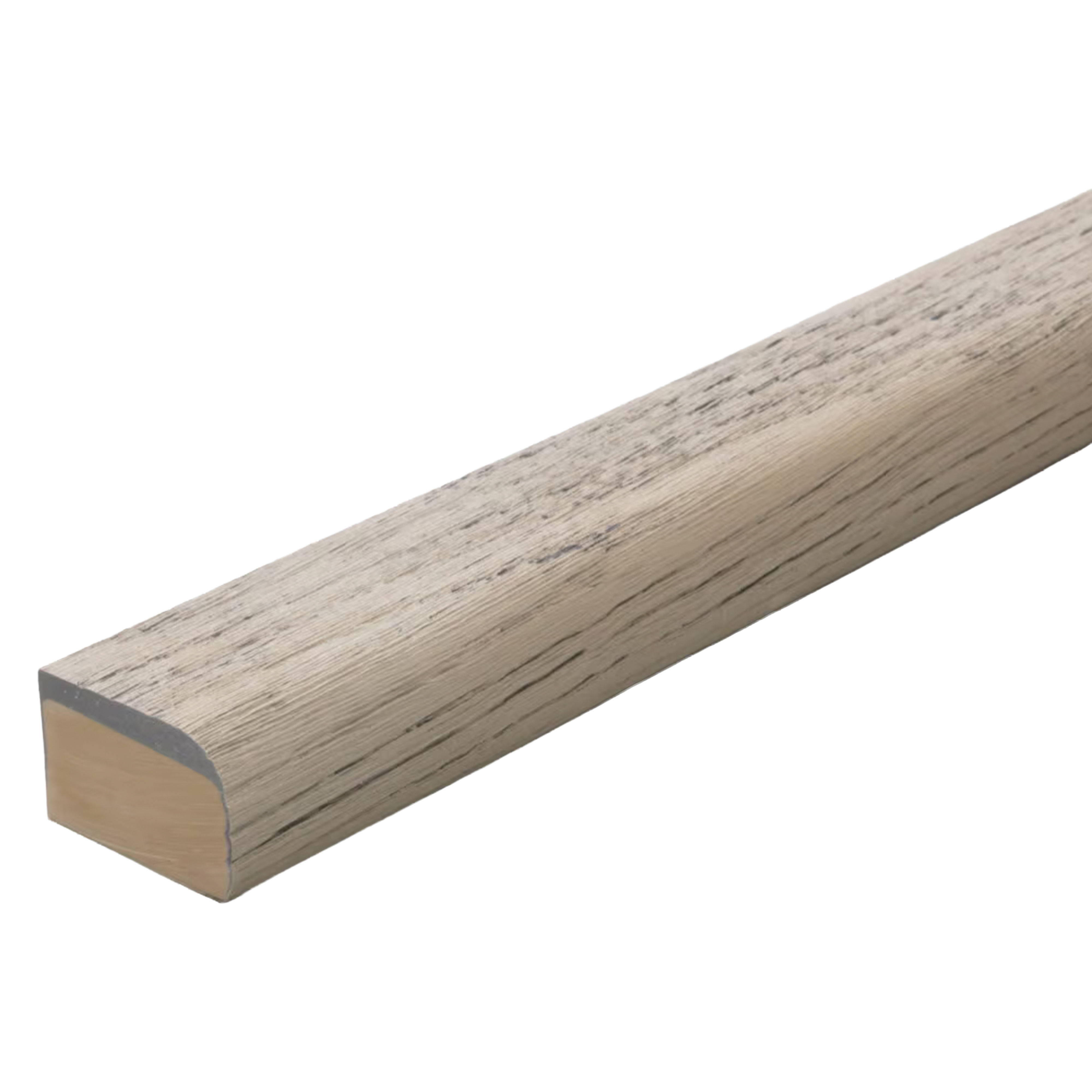 Millboard Enhanced Grain Bullnose Flexible Edging Smoked Oak 32mm x 50mm x 2.4m
