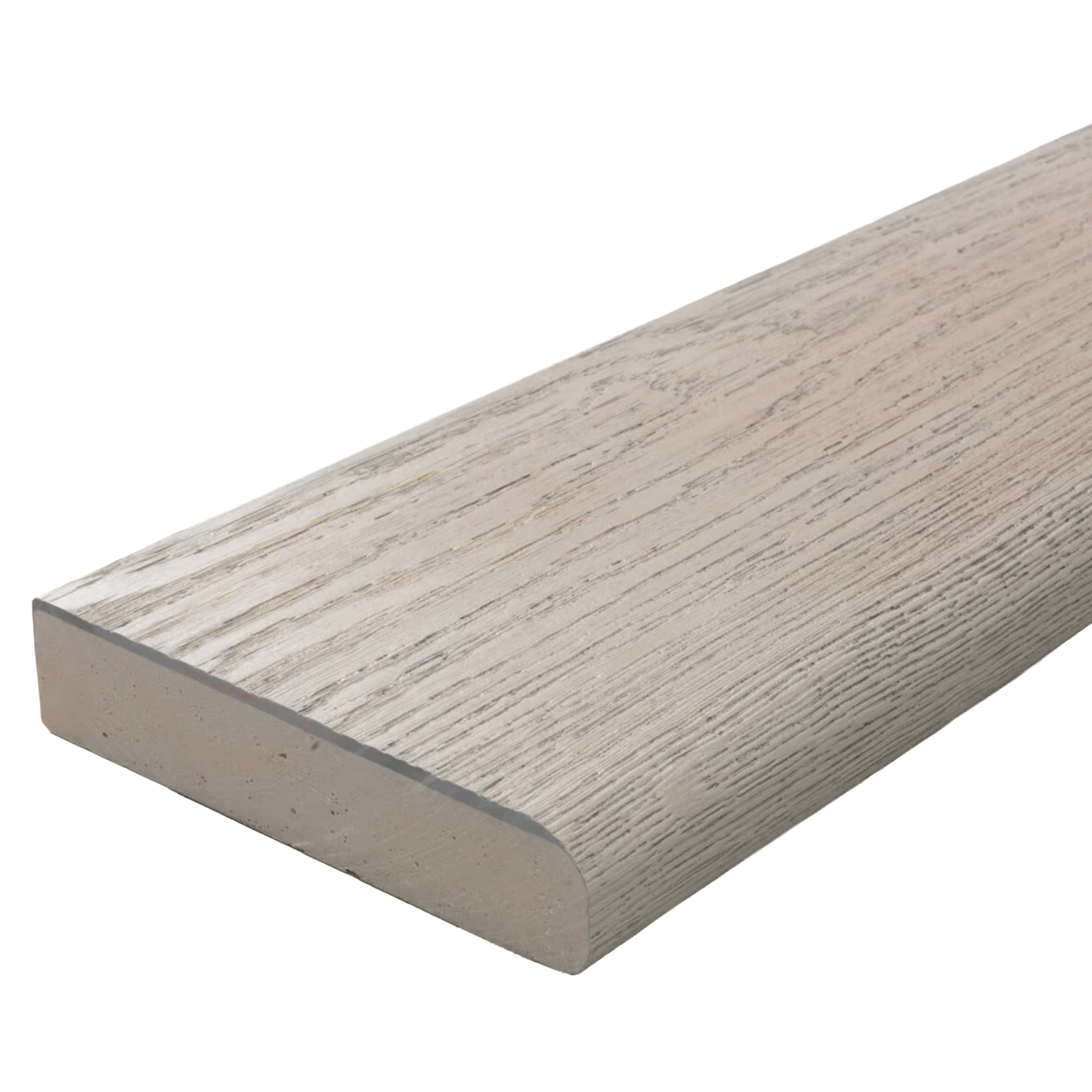 Millboard Enhanced Grain Bullnose Composite Decking Board Smoked Oak 32mm x 150mm x 3.6m