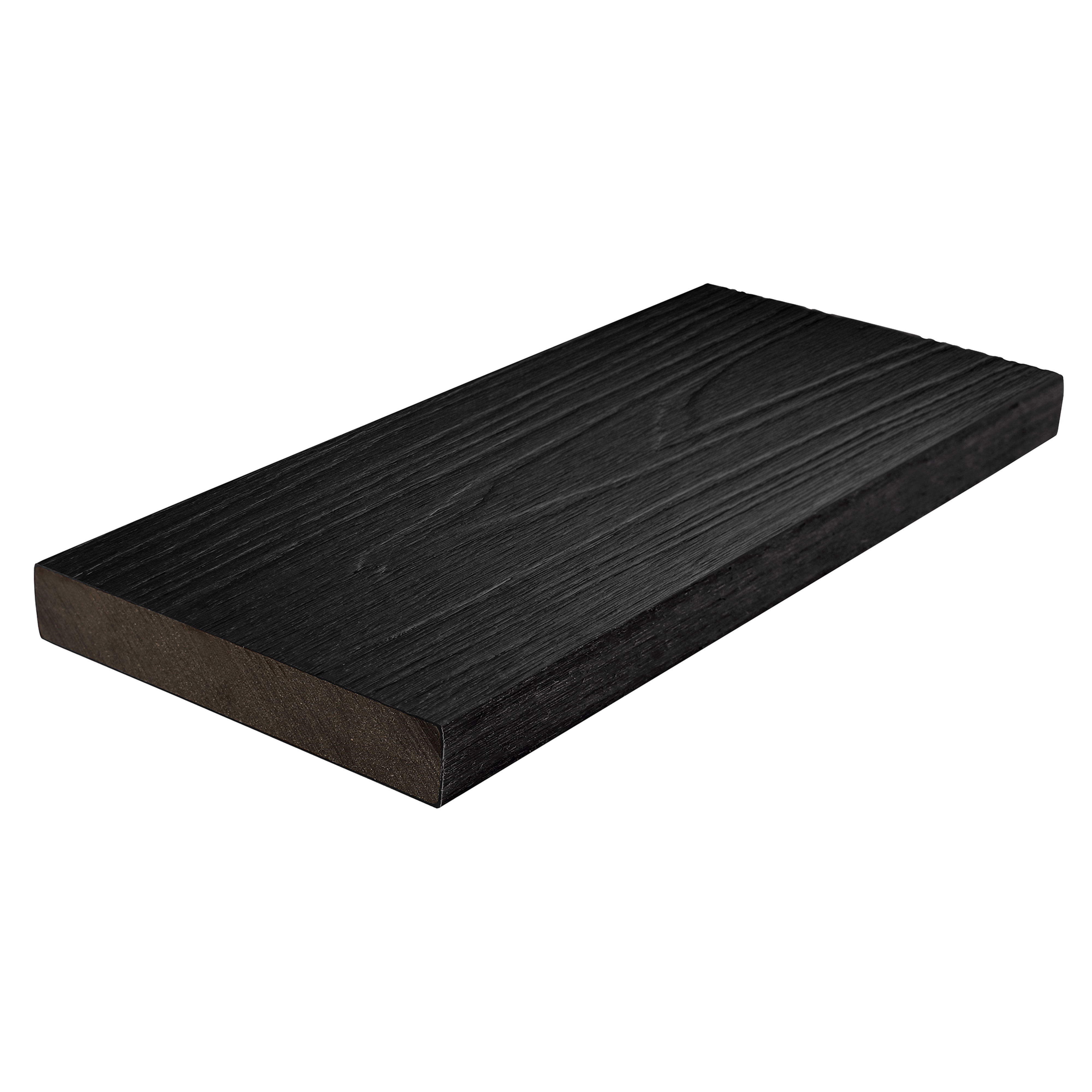 Ultrashield Naturale Solid Edge Bullnose Composite Deck Board Ebony 23mm x 138mm x 3.6m