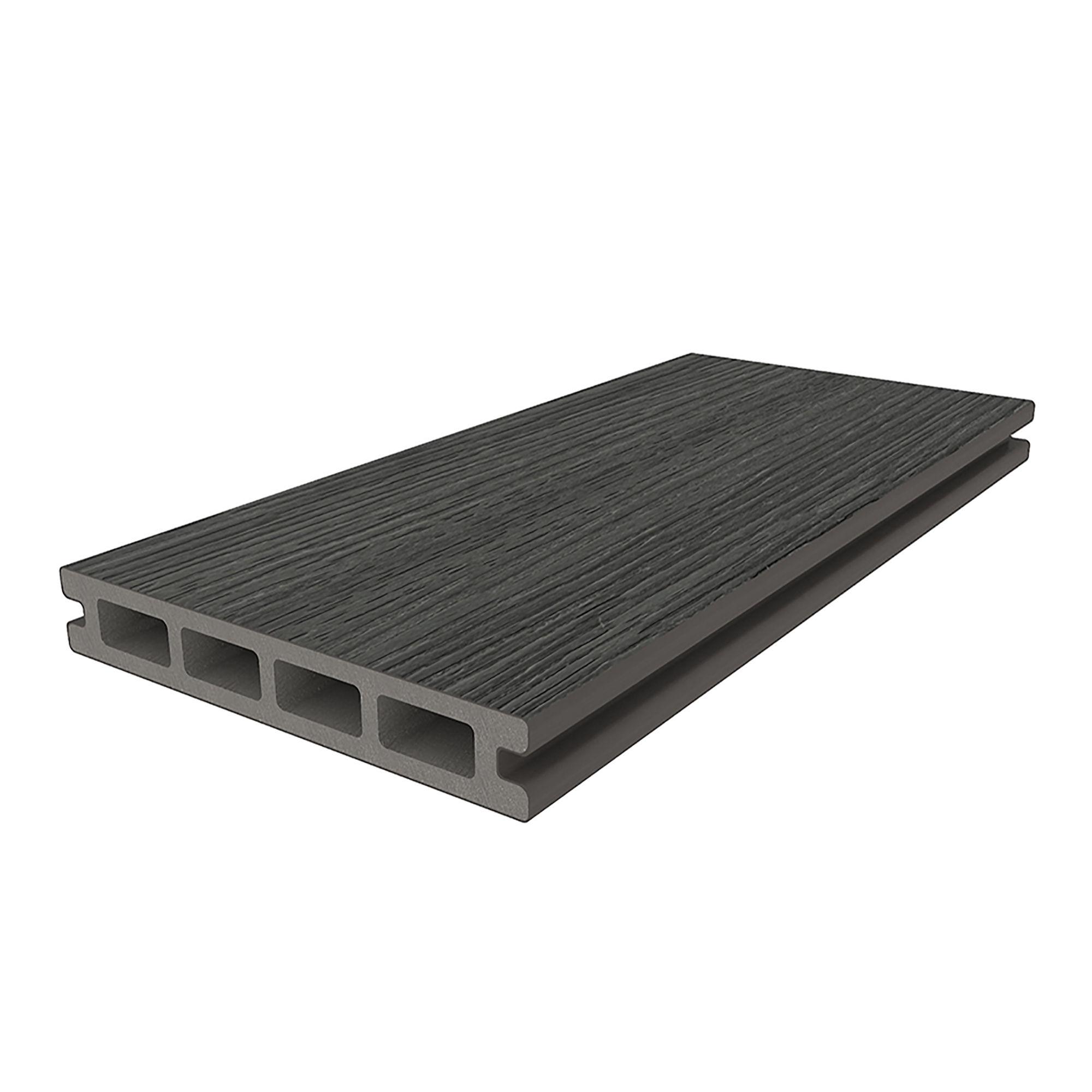 Ultrashield Essentials Grooved Edge Composite Deck Board Silver Grey 23mm x 140mm x 3.6m