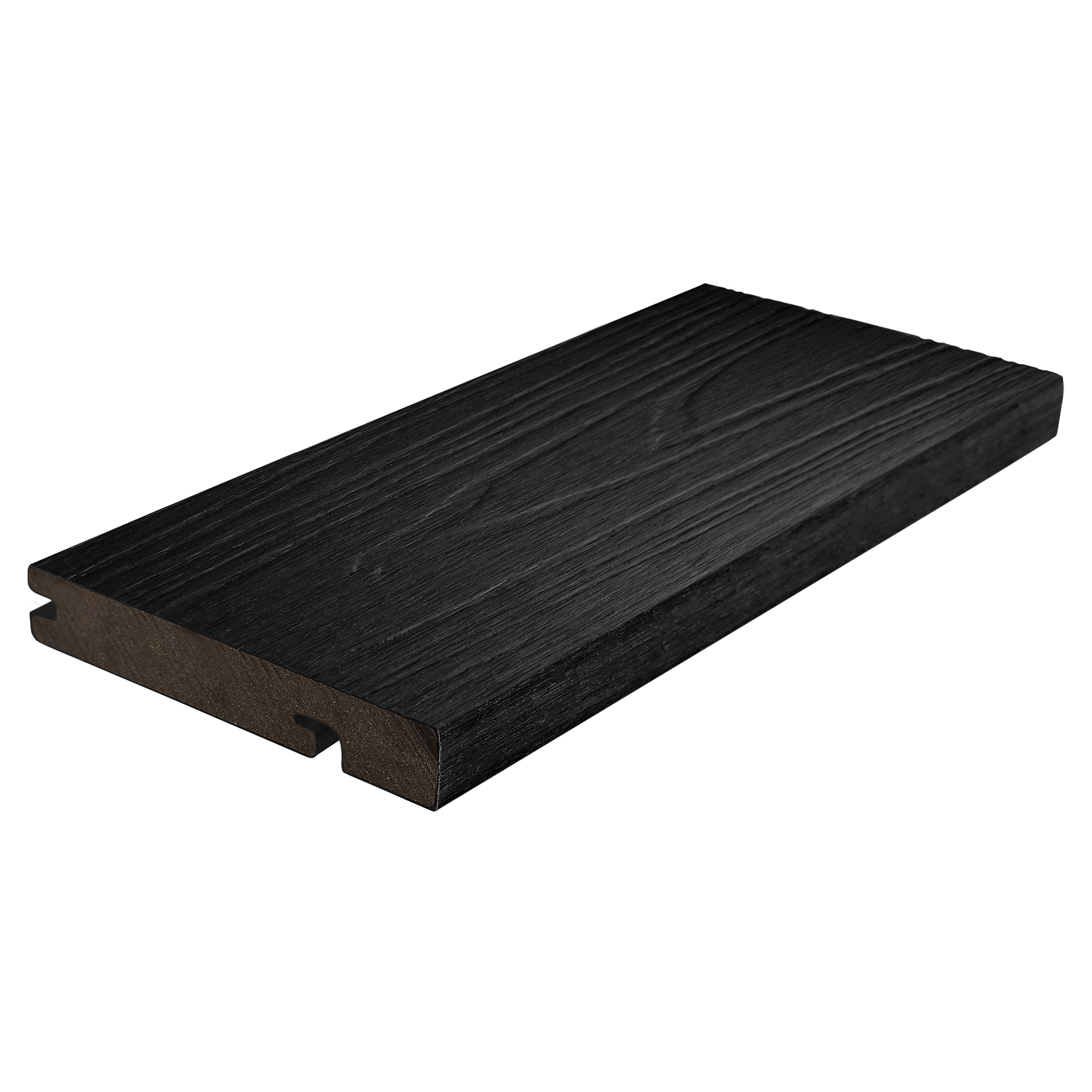 Ultrashield Naturale Solid Bullnose Edge Composite Deck Board Ebony 23mm x 138mm x 3.6m
