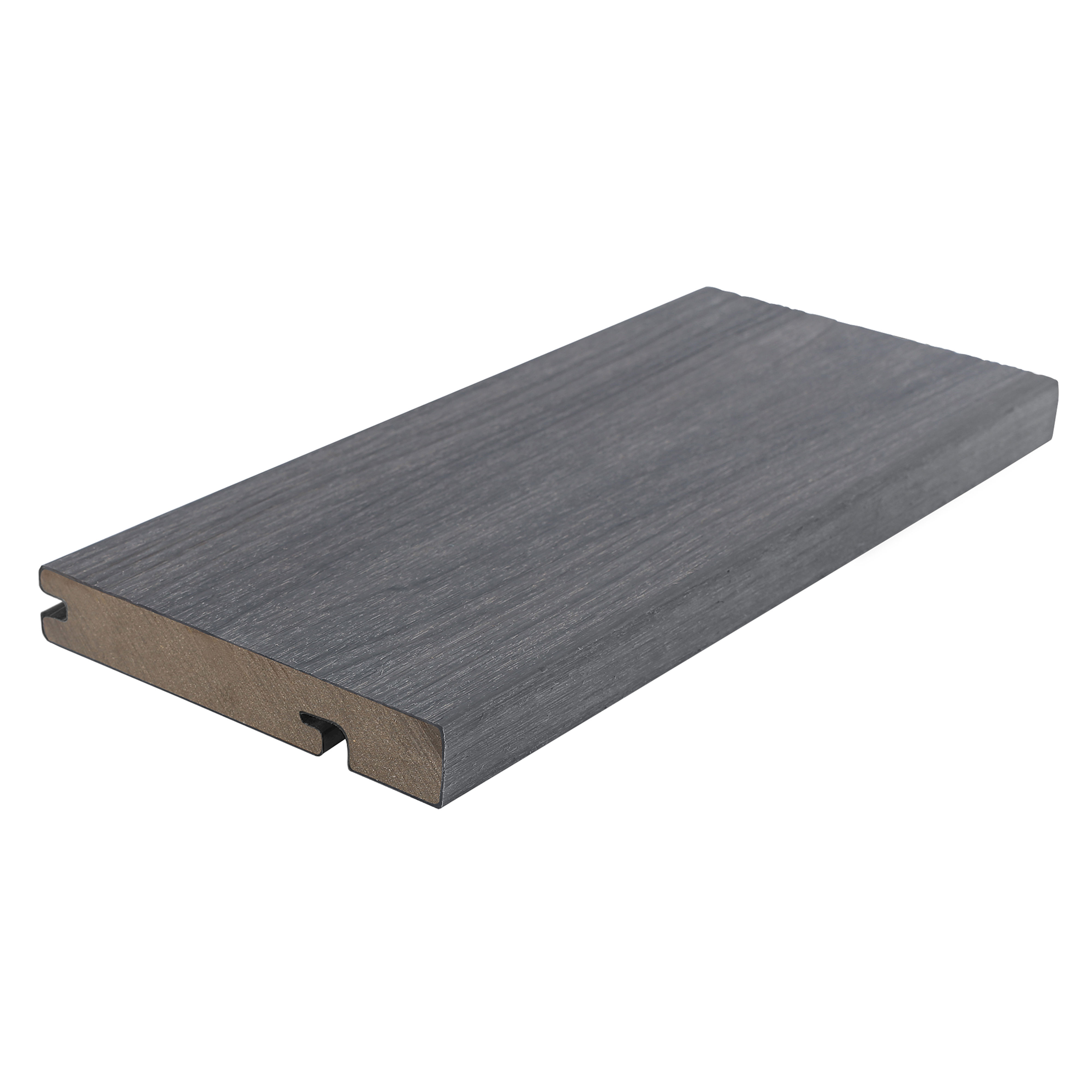 Ultrashield Naturale Solid Bullnose Edge Composite Deck Board Light Grey 23mm x 138mm x 3.6m