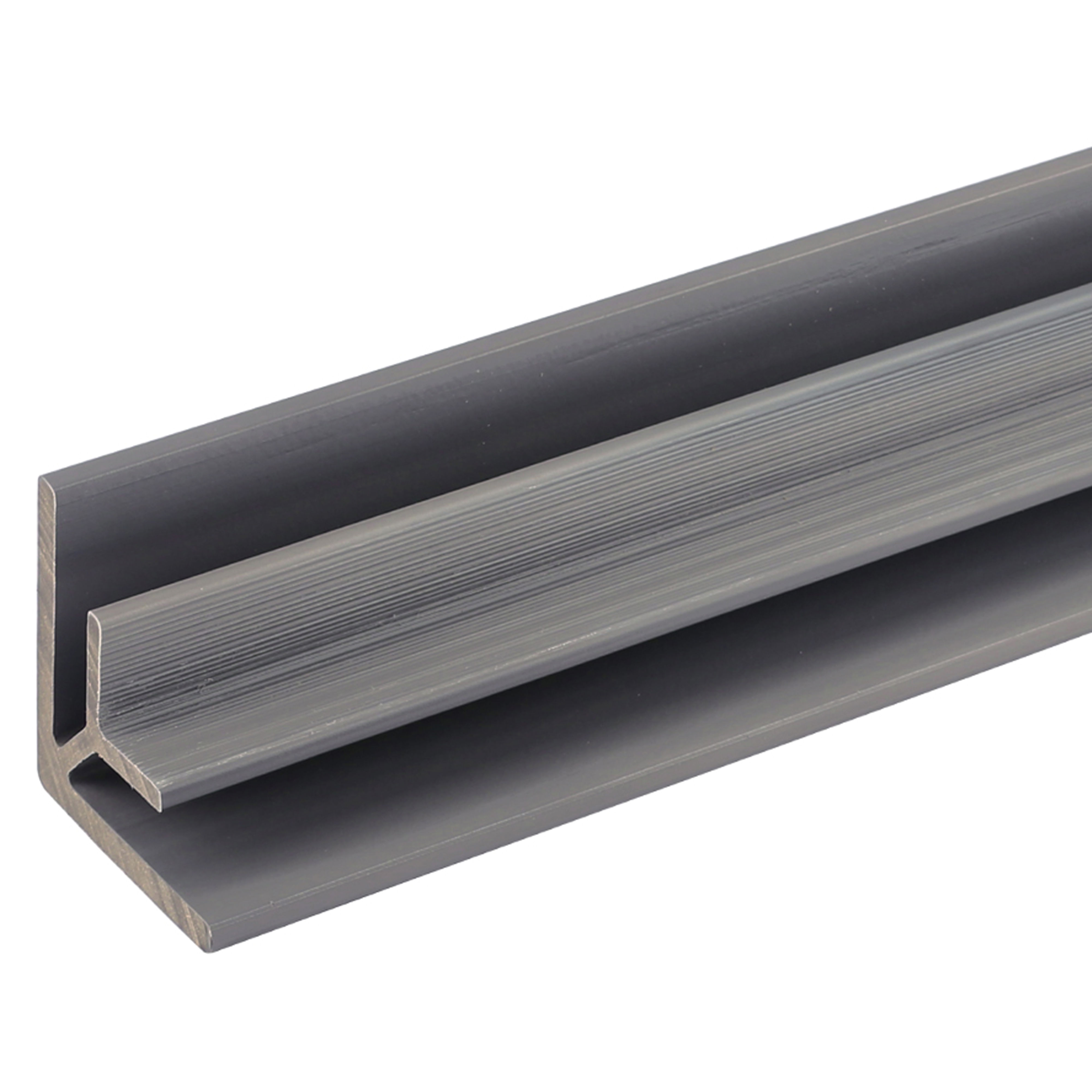 Ultrashield Naturale Traditional Composite Cladding Inside Corner Trim Light Grey 54.5mm x 99.5mm x 3.6m