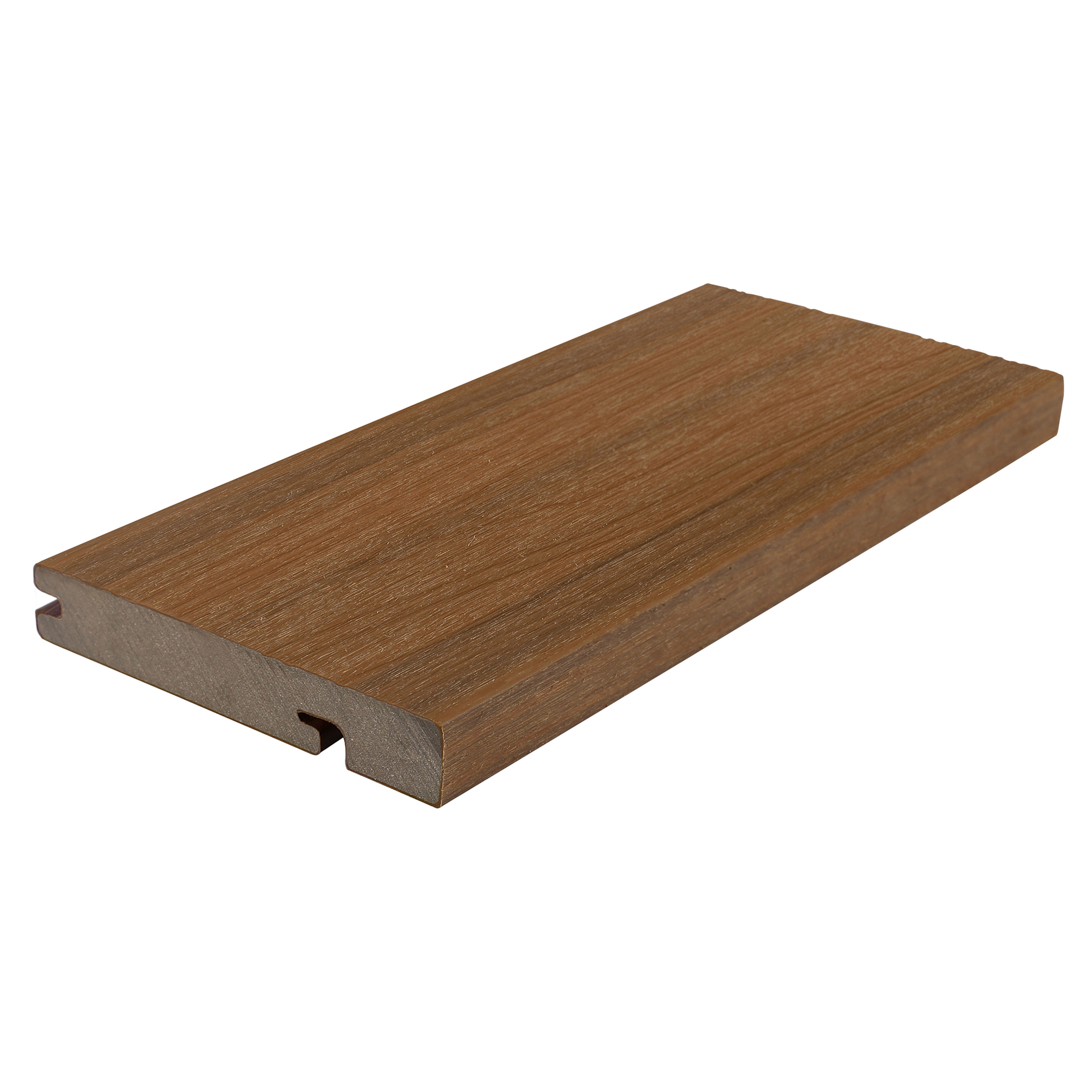 Ultrashield Naturale Solid Bullnose Edge Composite Deck Board Teak 23mm x 138mm x 3.6m