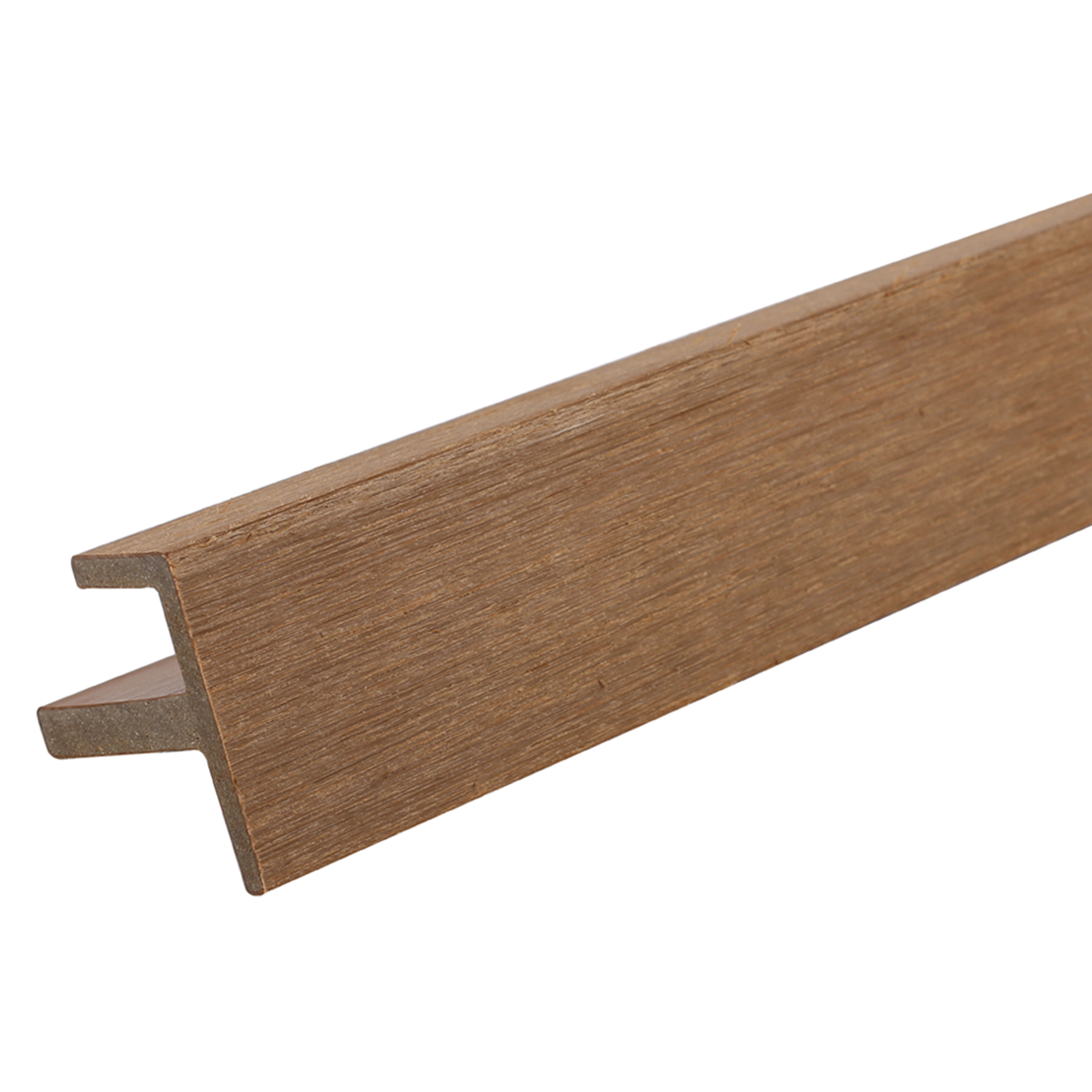 Ultrashield Naturale Traditional Composite Cladding F-Trim Teak 47.5mm x 45.5mm x 3.6m