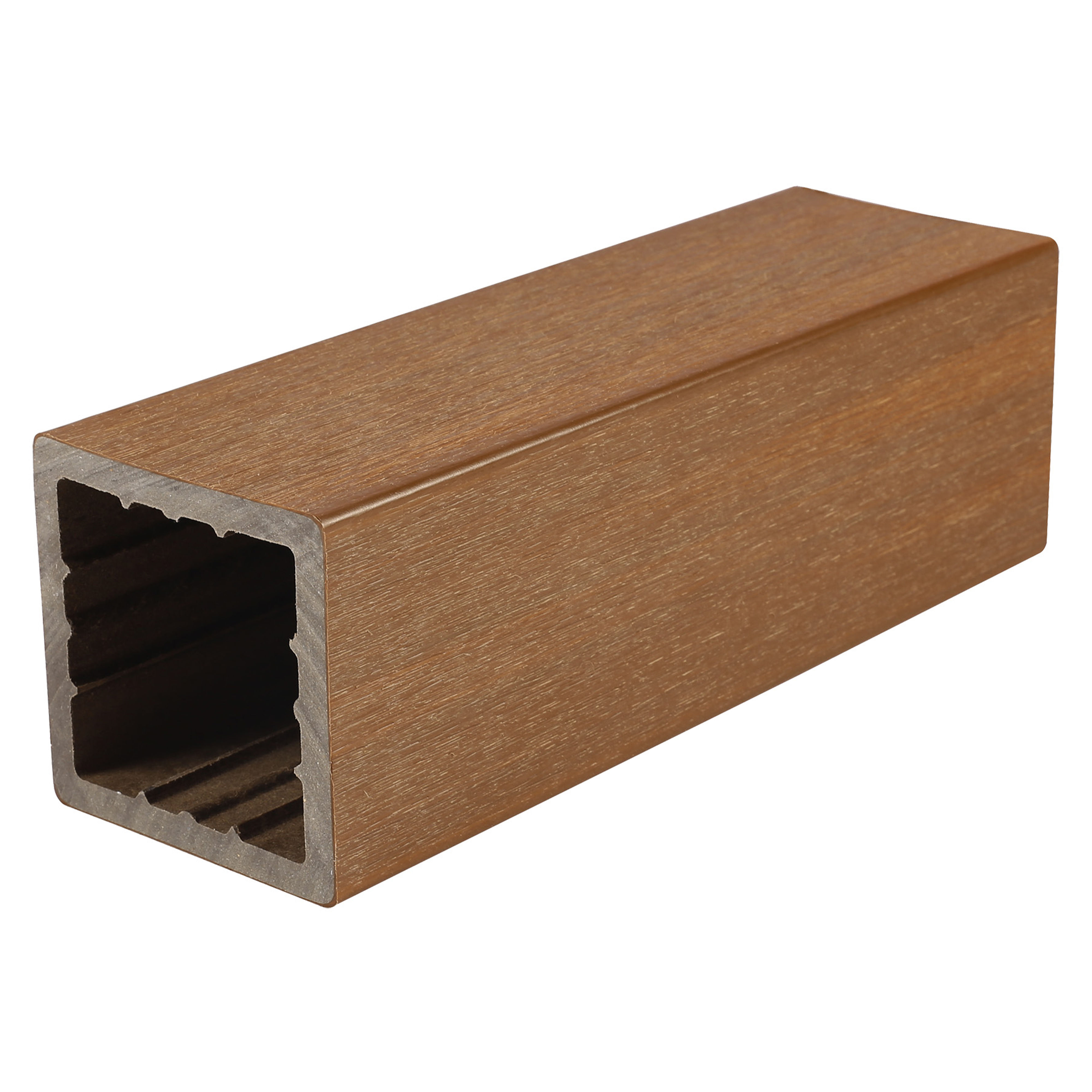 Ultrashield Naturale Composite Newel Sleeve Teak 94mm x 94mm x 1.084m