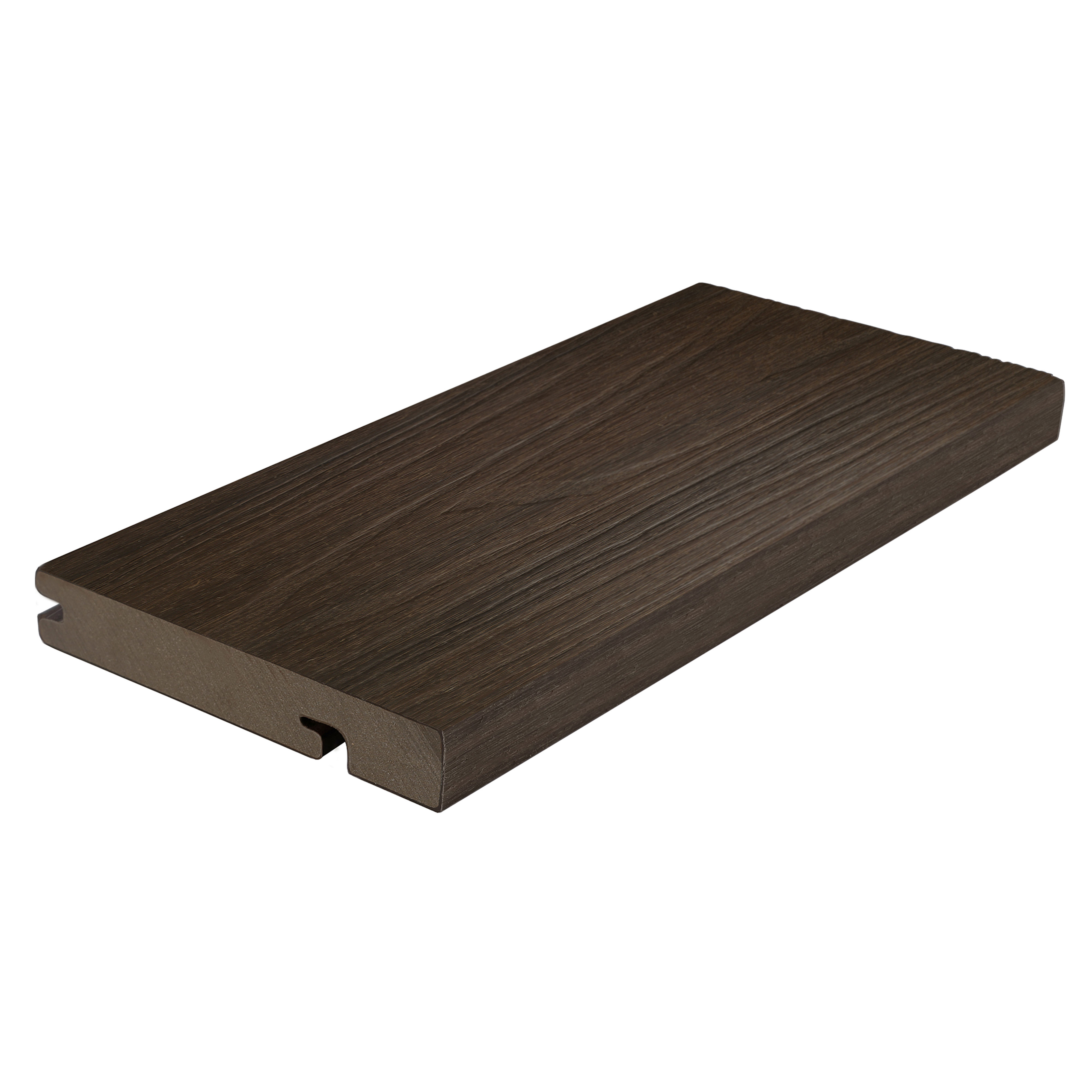 Ultrashield Naturale Solid Bullnose Edge Composite Deck Board Walnut 23mm x 138mm x 3.6m