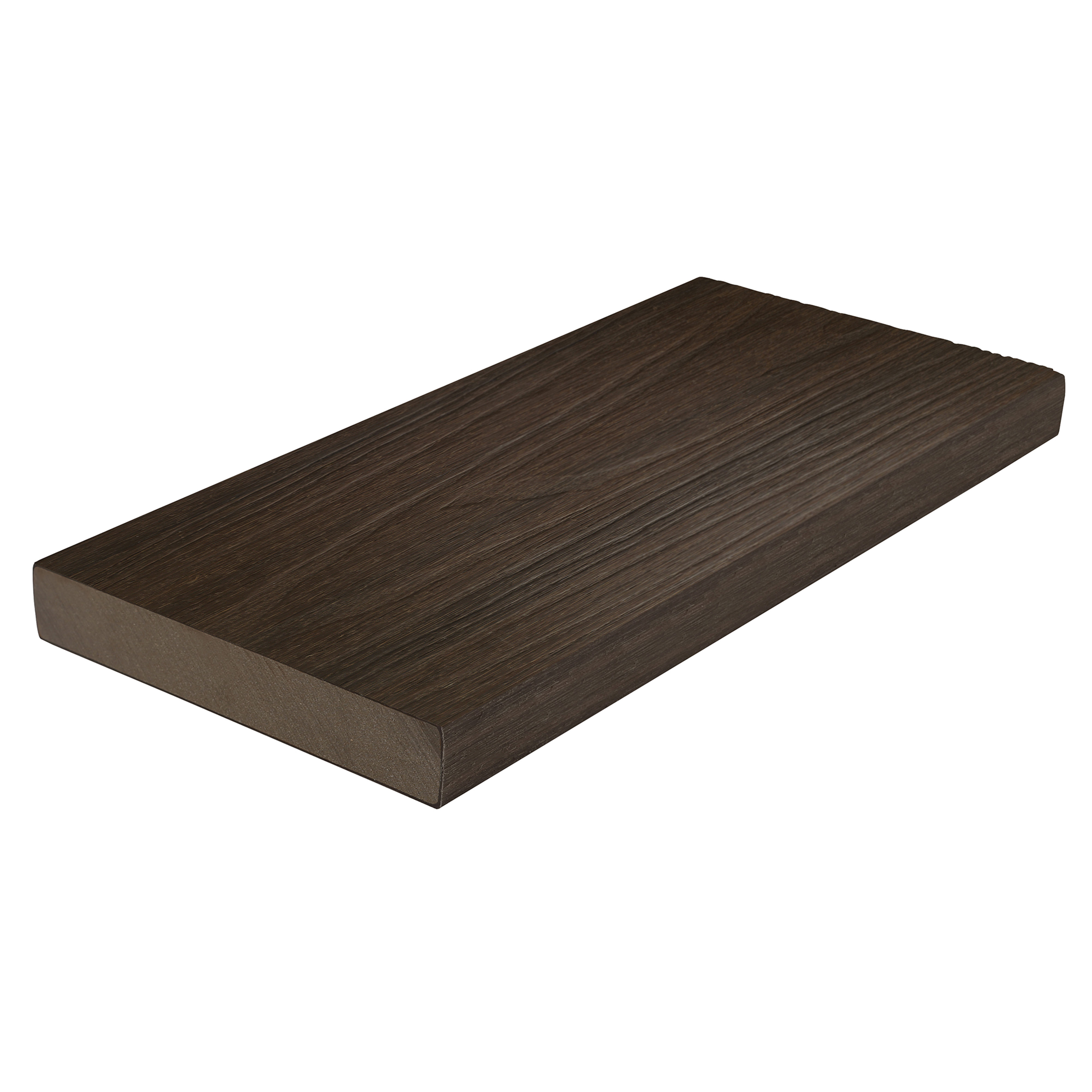 Ultrashield Naturale Solid Edge Bullnose Composite Deck Board Walnut 23mm x 138mm x 3.6m