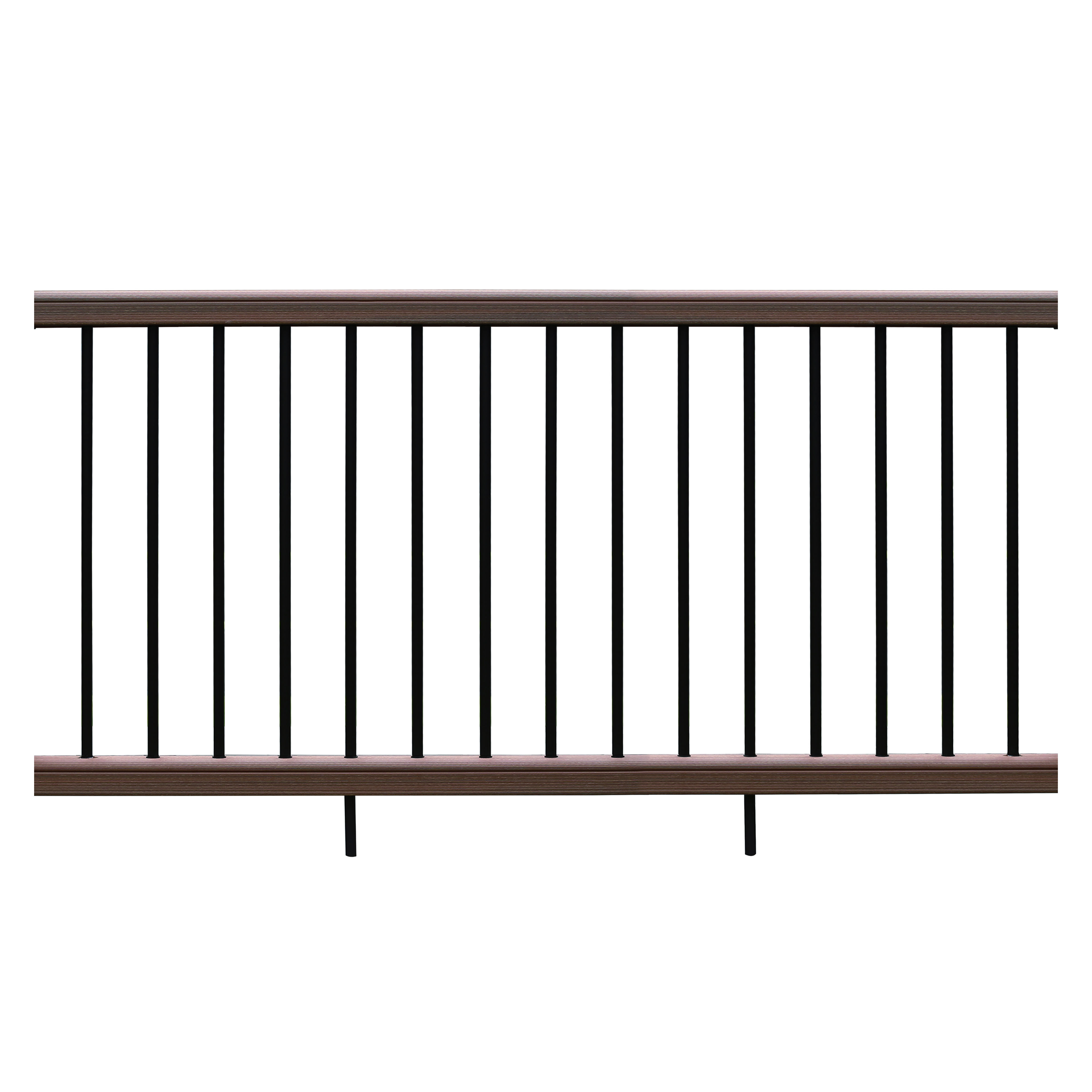 Ultrashield Naturale Composite Railing Kit Walnut 1.8m