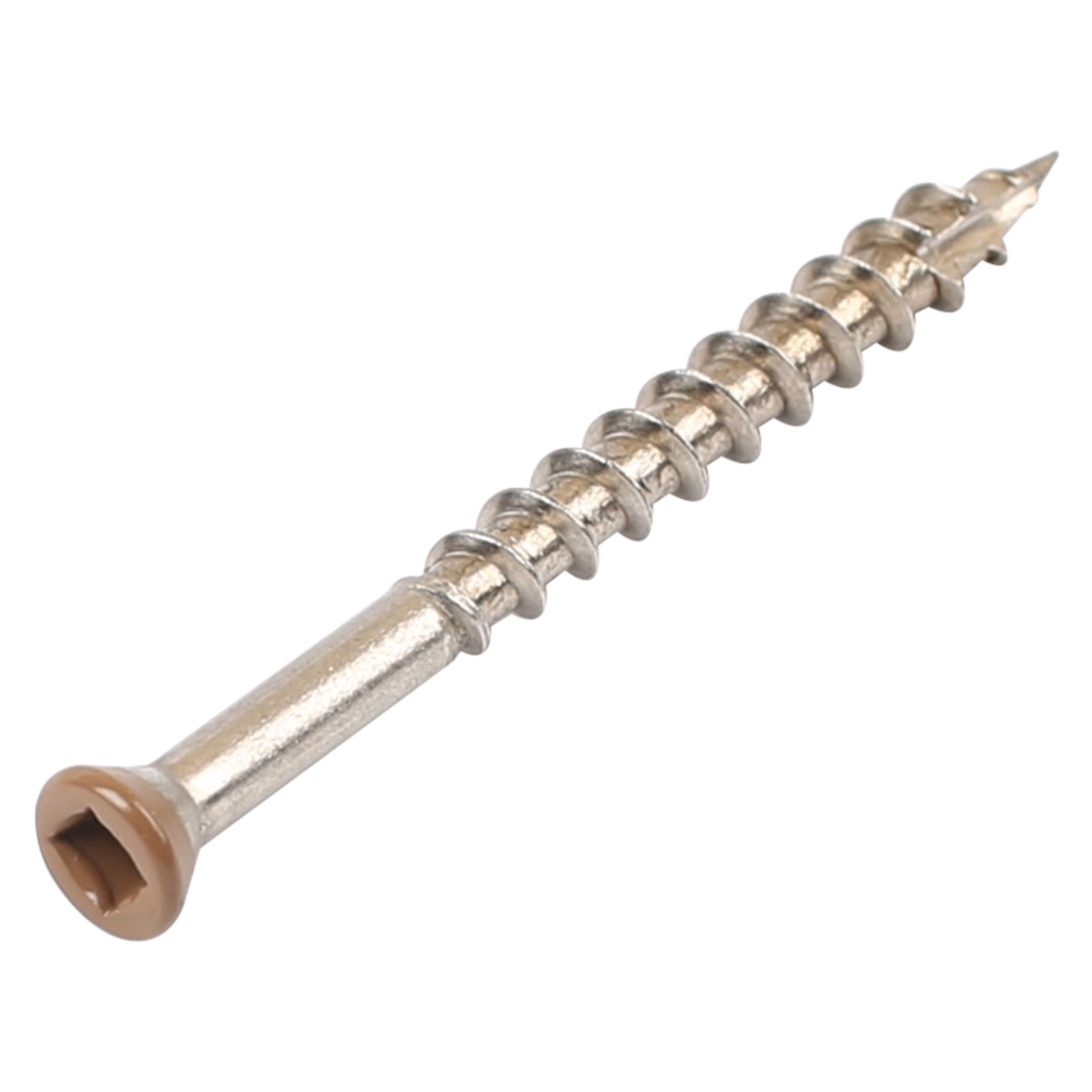 Ultrashield Composite Decking Screws (Pack of 100) Warm Chestnut/Teak/Western Yew