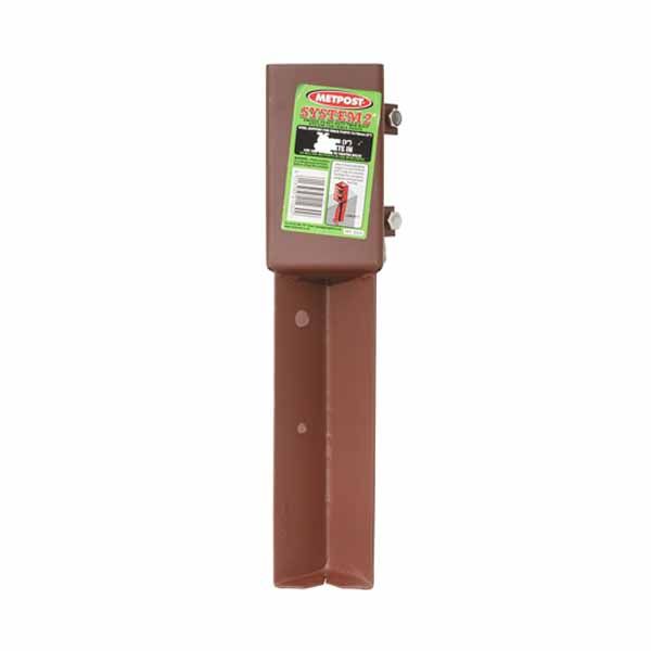 Metpost Concrete In Twin Bolt Box 75mm x 75mm - 2123
