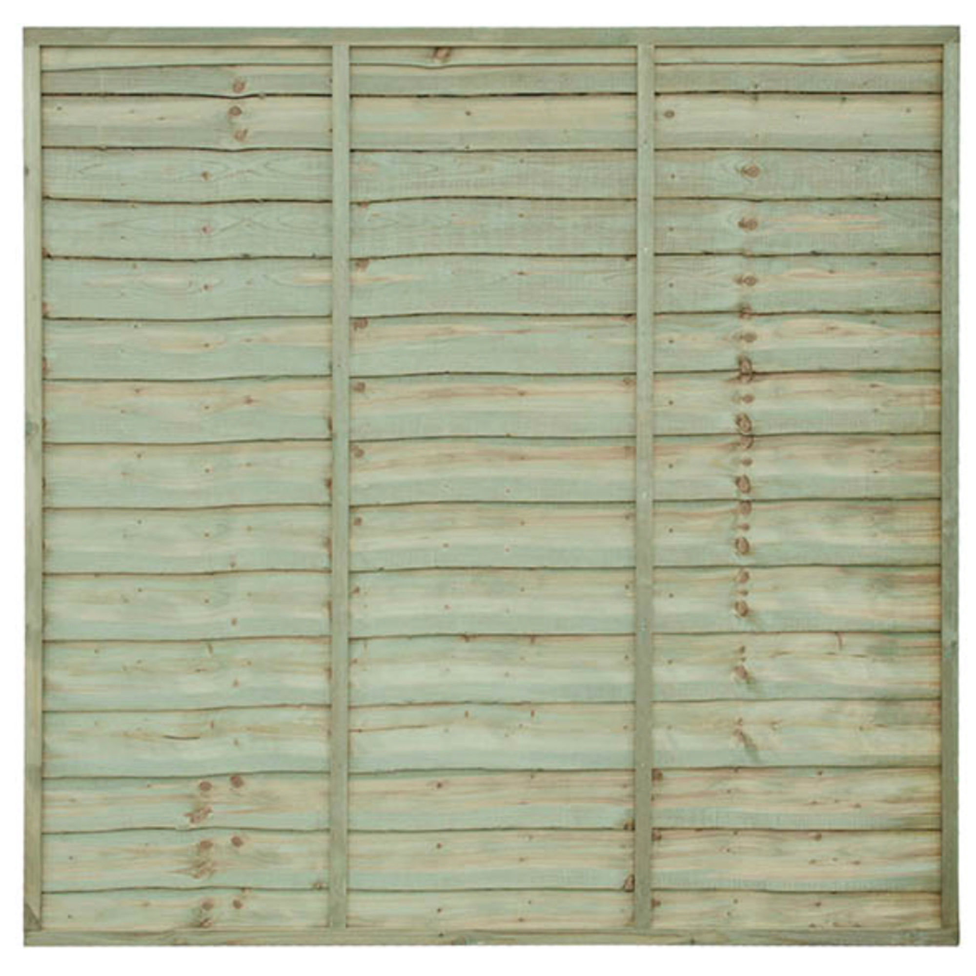 Grange Superior Lap Fence Panel Treated Green