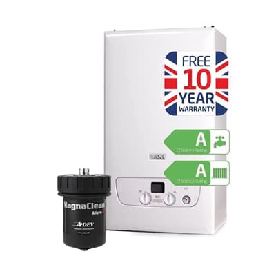 Baxi 818 System Boiler Complete with Magnaclean Micro 2 Filter (10 Year Warranty)