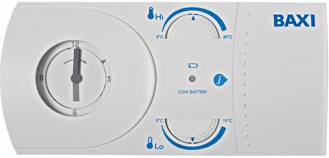 Baxi Plug-In Receiver 24hr Single Channel Programmable Mechanical Room Thermostat - 7658781