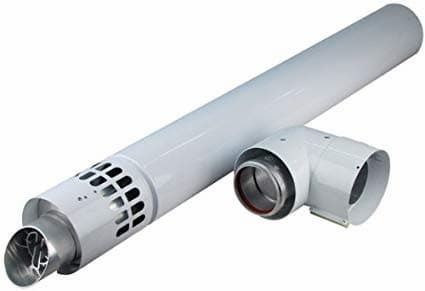 Baxi Multifit G 80/125 Horizontal Flue Including Boiler and Terminal Adaptors Black 125mm - 5118580