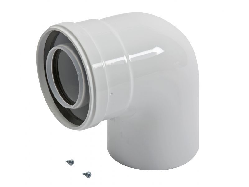 Baxi Multifit 2 Flue Bend 93° and Fixing Screws