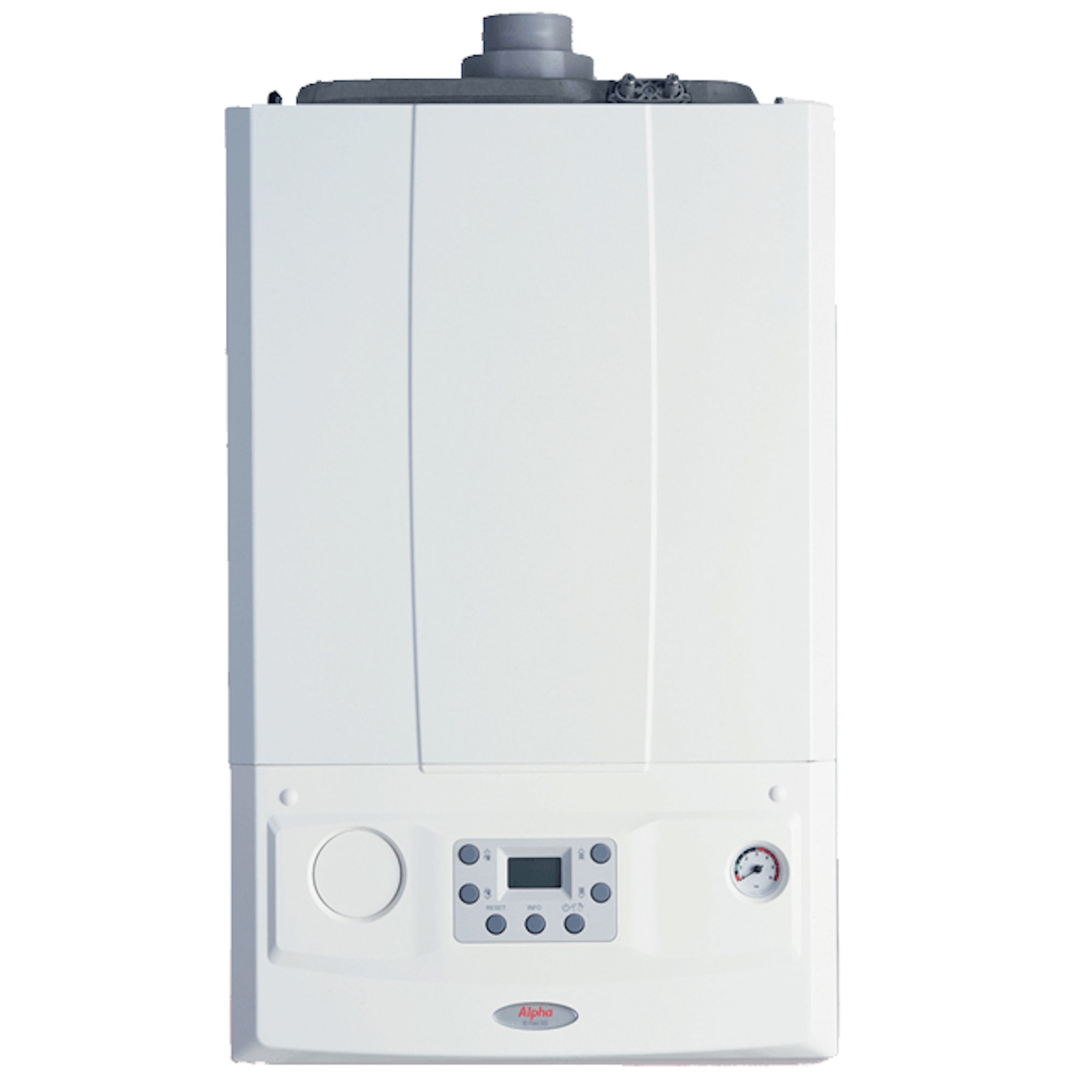 Alpha Evoke Combi Boiler and Standard Horizontal Flue 28kW (7 Year Warranty)