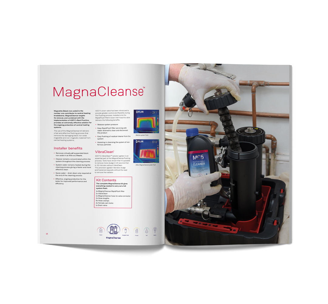 Adey MagnaCleanse Complete Central Heating Flushing Solution Kit