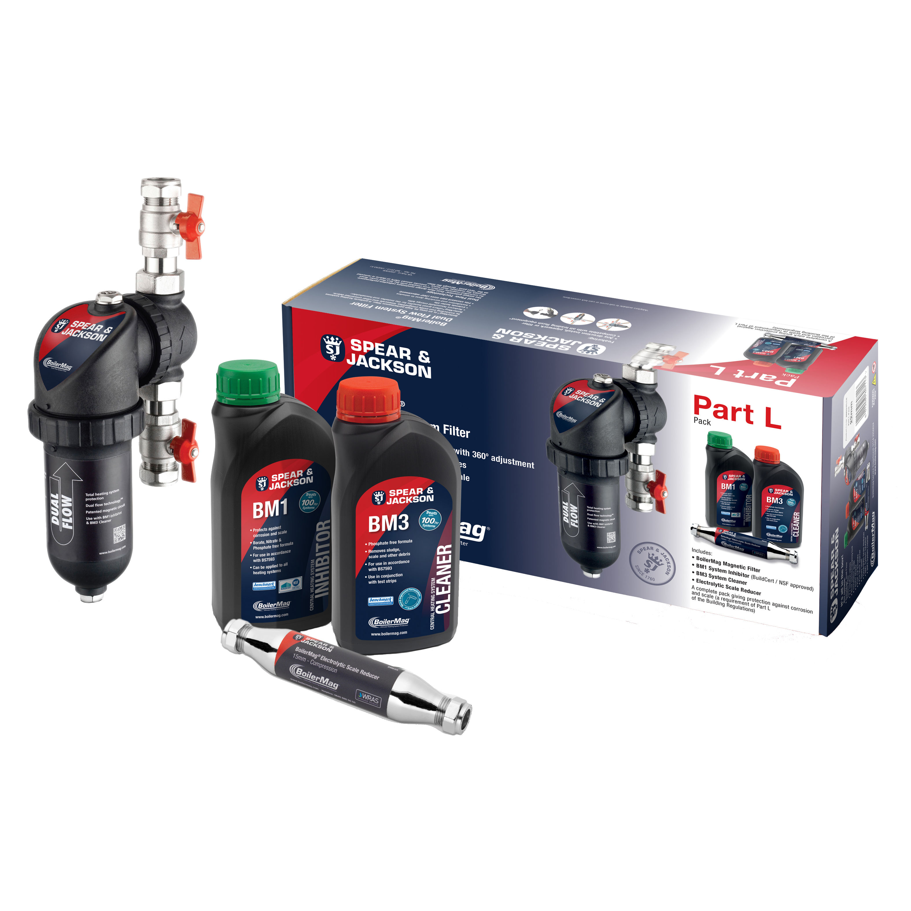 Boilermag Part L Filter Chemical Compliance Pack 22mm BM22/PLCK