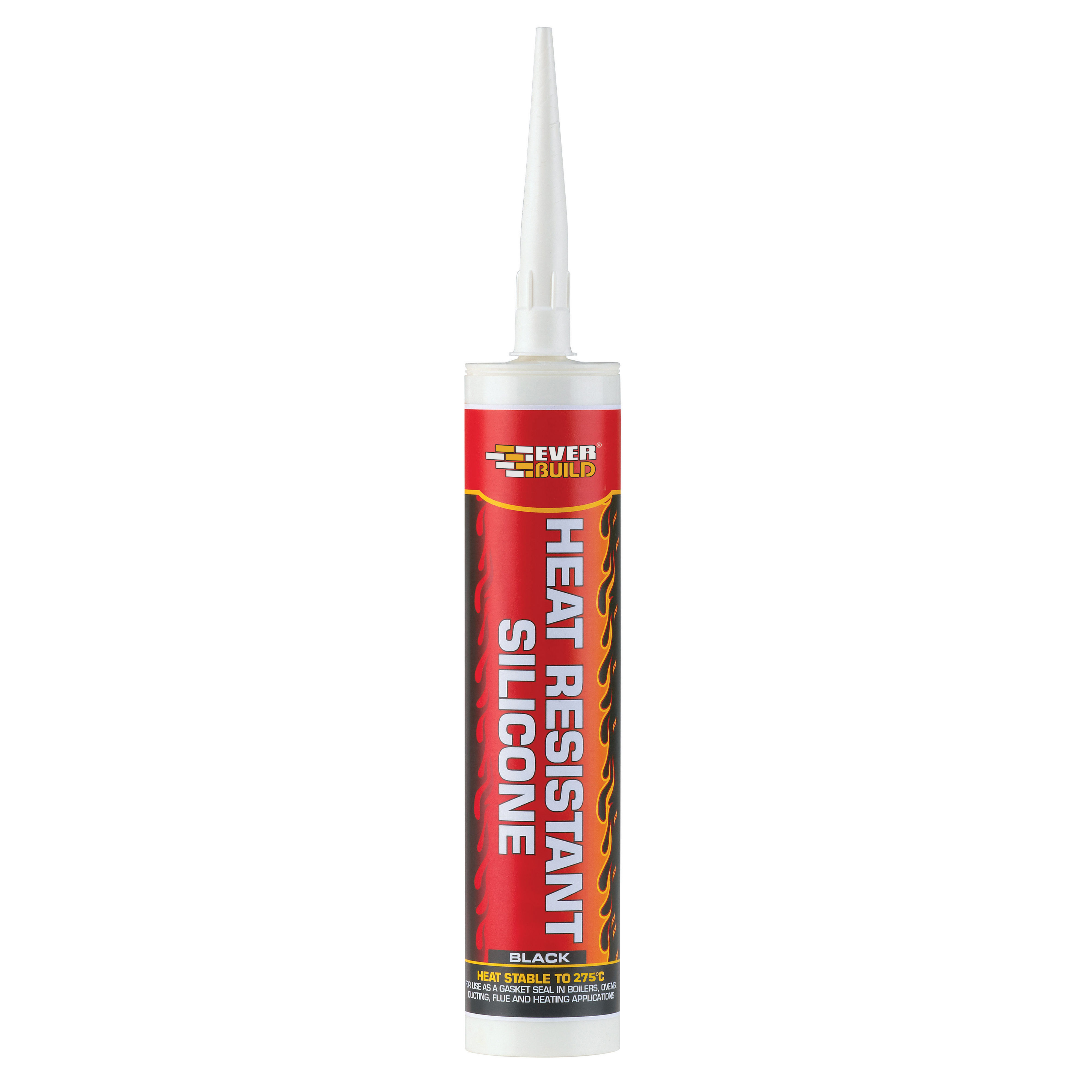 Everbuild Heat Resistant Silicone Black 310ml - PCHEATSIL
