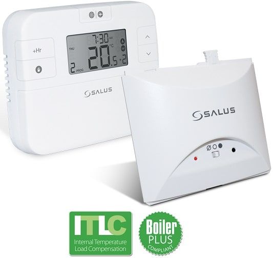 Salus Programmable Room Thermostat with Receiver RT510WBC+