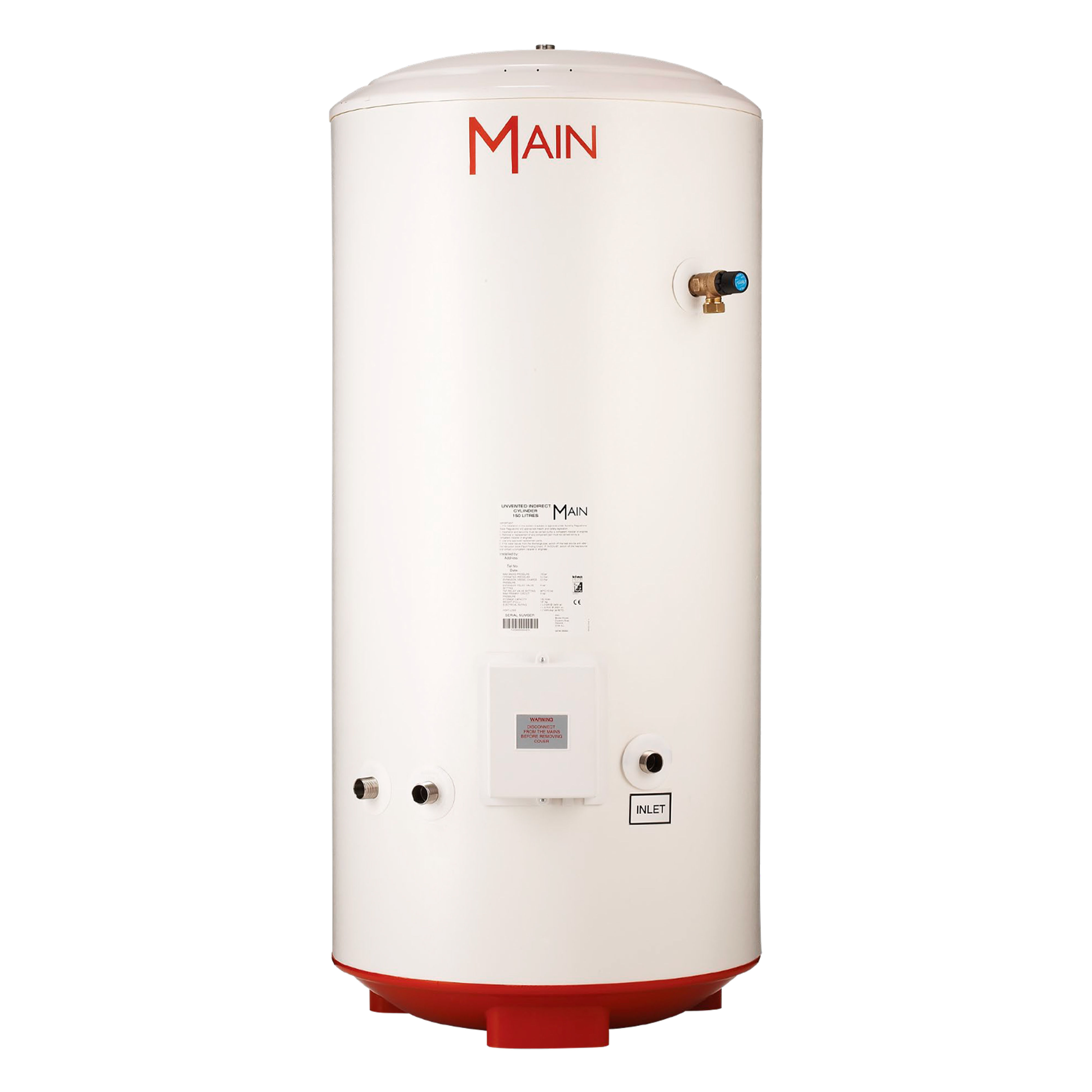 Main Stainless Steel Unvented Indirect Hot Water Cylinder