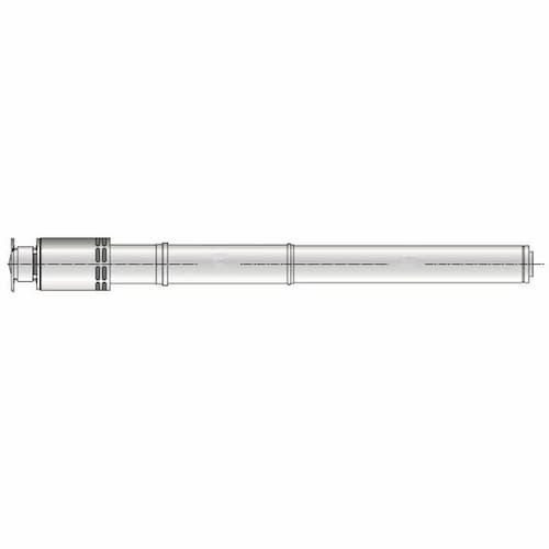 Grant White System Adjustable Vertical 3m Flue Kit with Terminal and Storm Collar 12-26kW - VTK055090