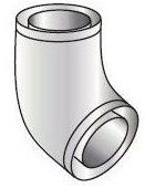 Grant White System 45° Elbow 12-26kW