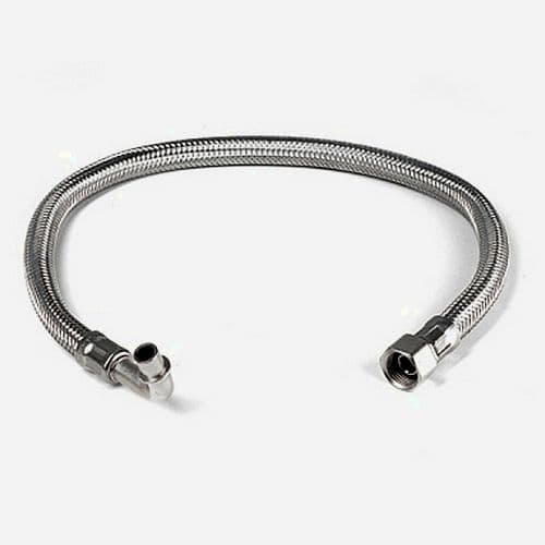 Flexible Oil Line 90° Swivel Cone Male to Male 1/4" x 1/4" x 1000mm