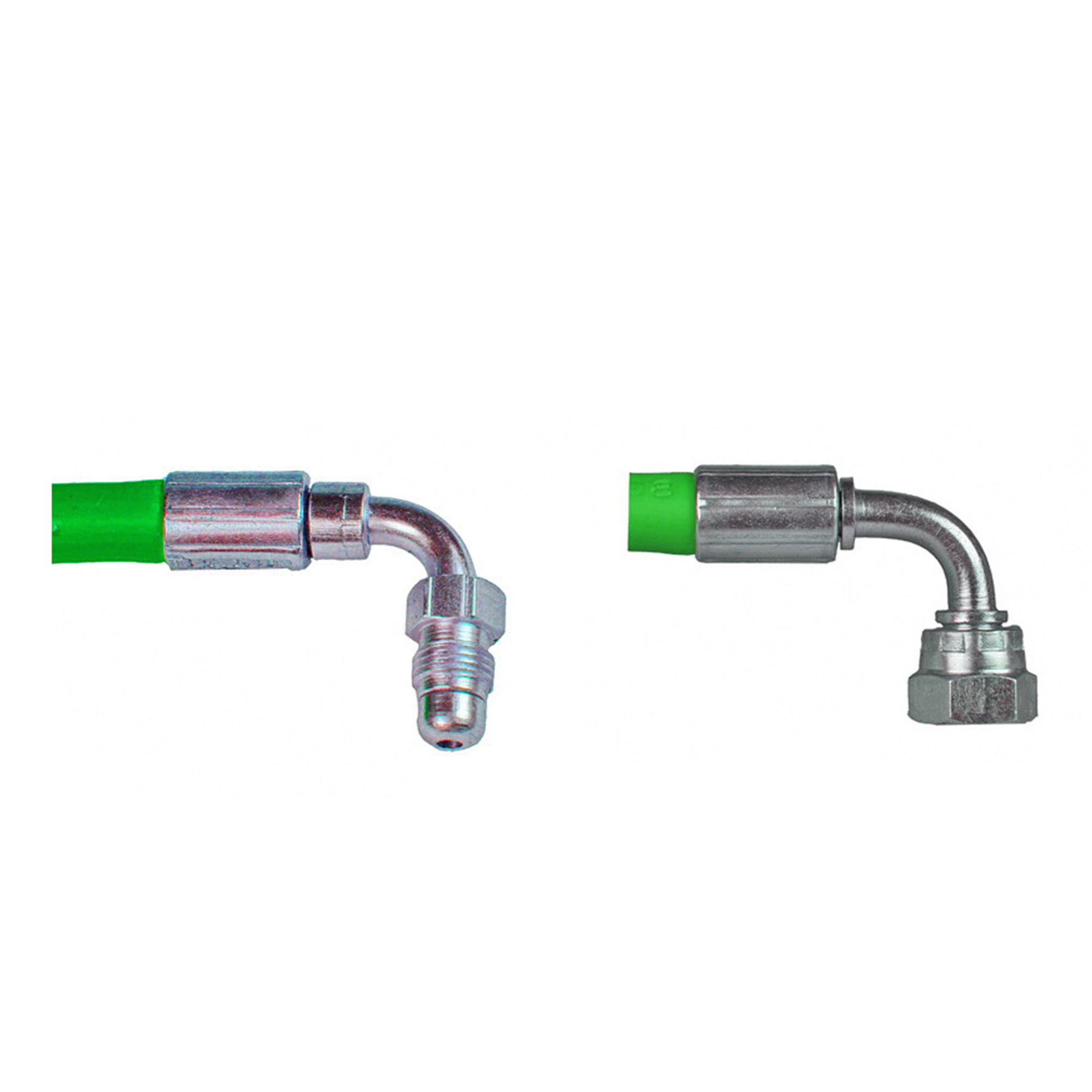 EOGB Biogreen Flexible Oil Hose with 1/4" Angled Male to 1/4" Angled Female Cone 890mm