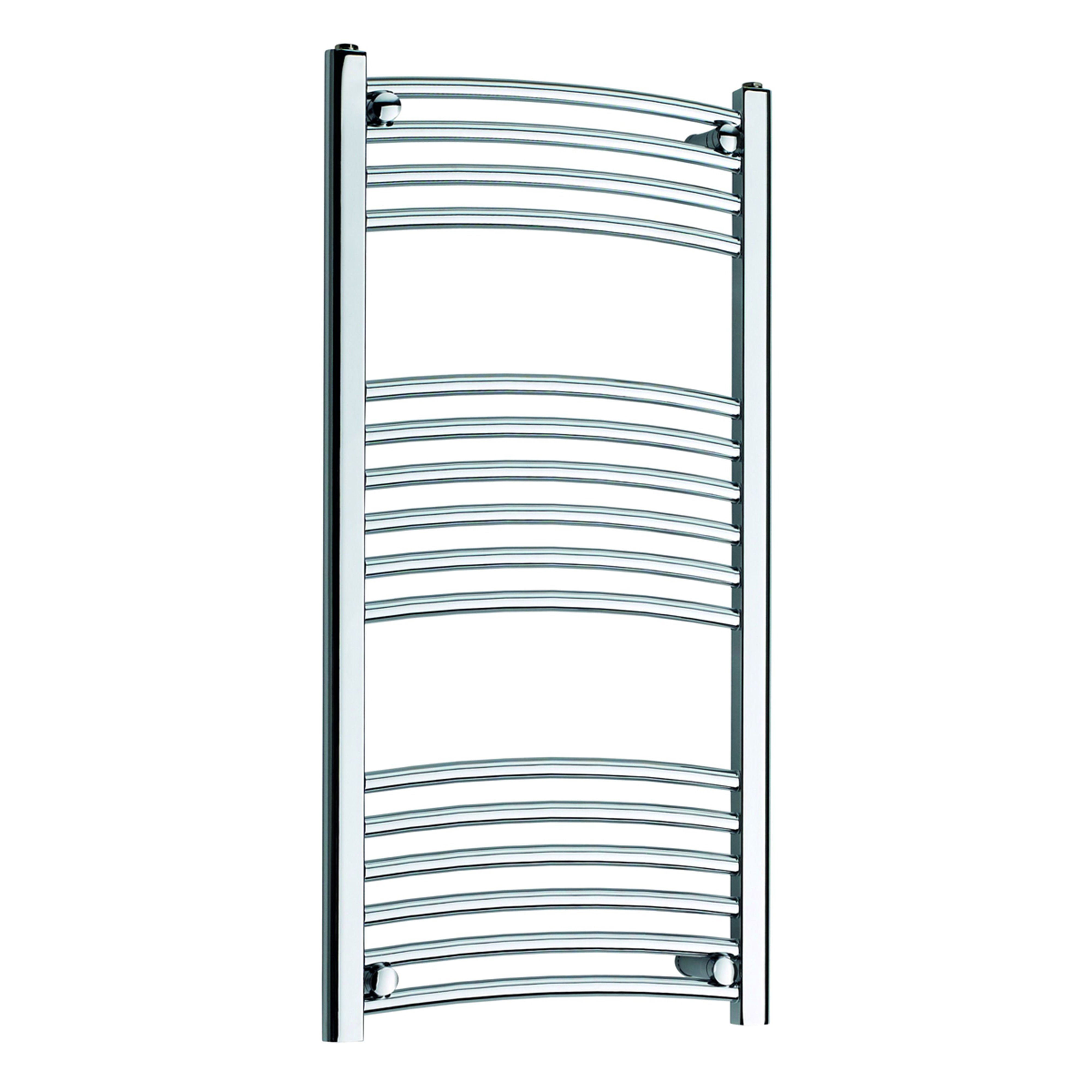 Kartell K-Rail Curved Heated Towel Rail Chrome 22mm