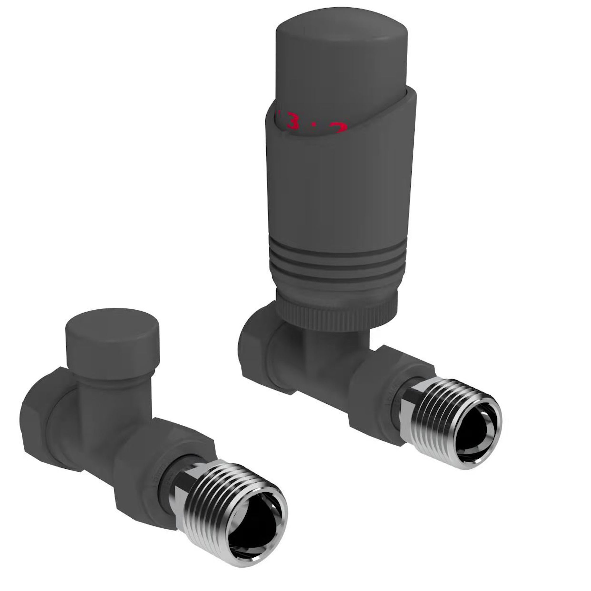 K-Design Straight TRV (Twin Pack) Anthracite