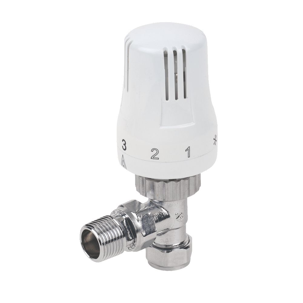 Style Angled TRV White/Chrome 15mm