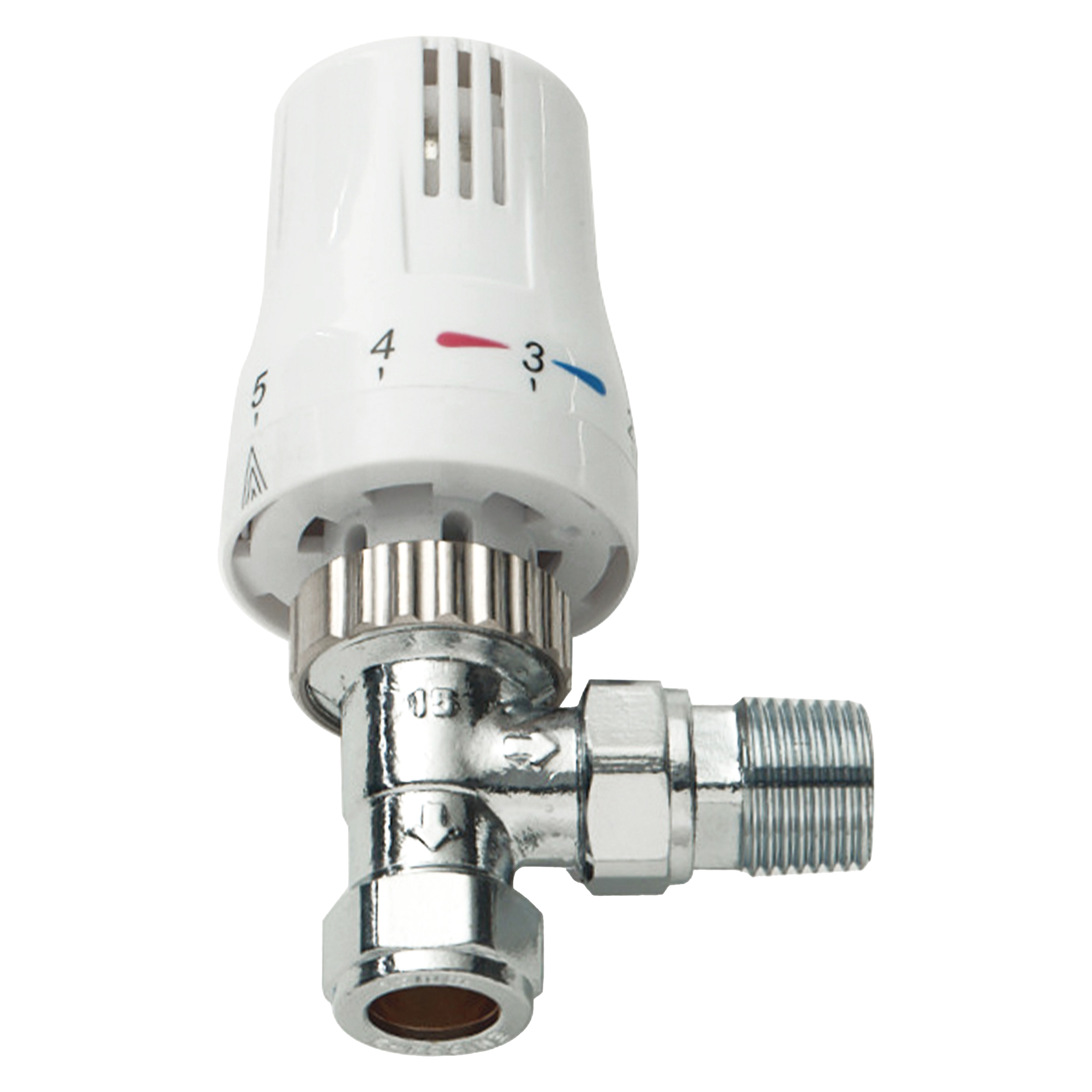 Kartell K-Therm Style Straight TRV White and Chrome 15mm