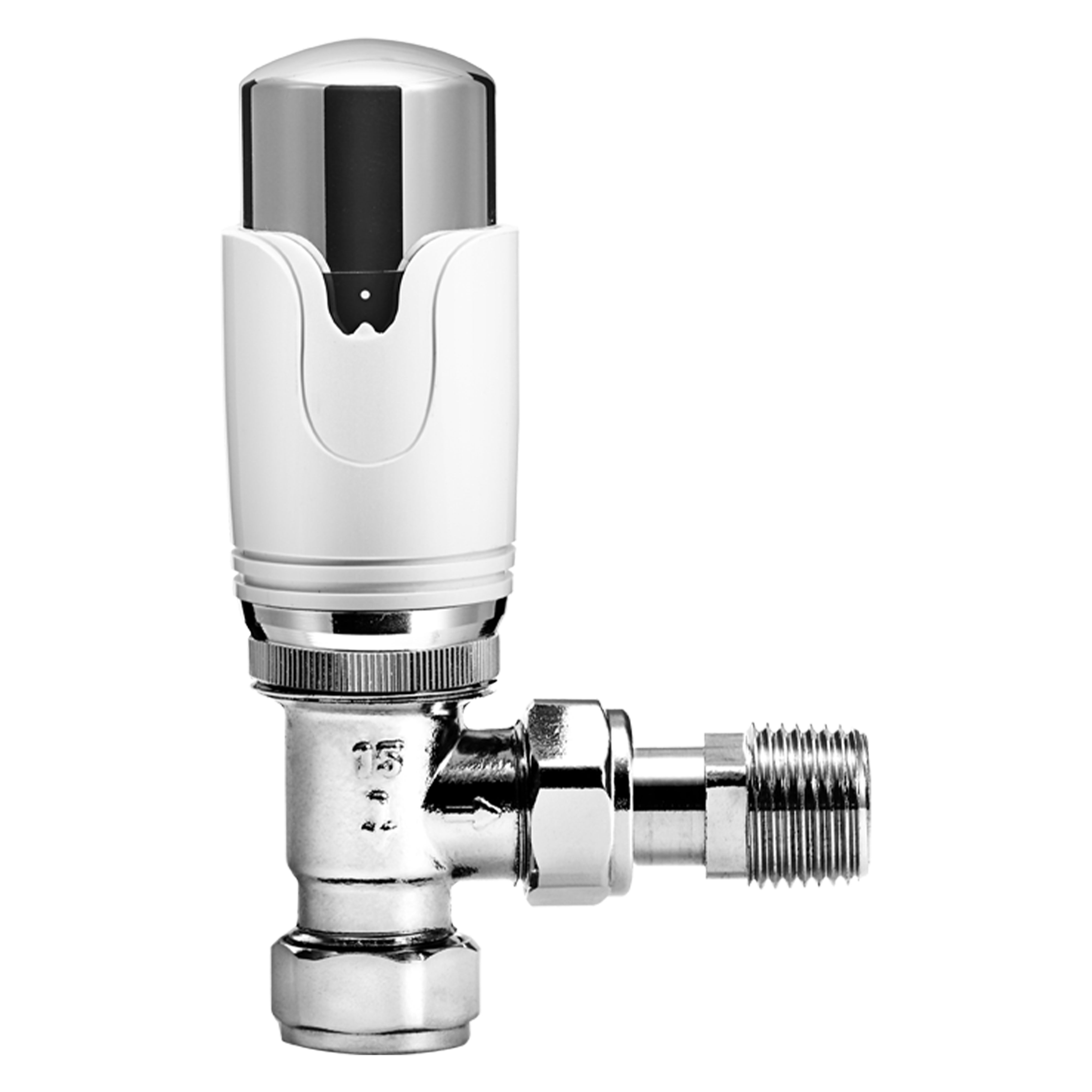 Kartell K-Therm Refined Angled TRV White and Chrome 15mm