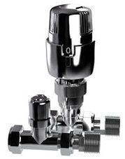 I-Therm Straight TRV Radiator Valve All Chrome 15mm - 15TRVSCP